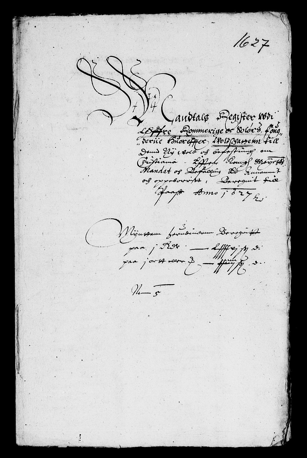 Rentekammeret inntil 1814, Reviderte regnskaper, Lensregnskaper, AV/RA-EA-5023/R/Rb/Rba/L0080: Akershus len, 1626-1628