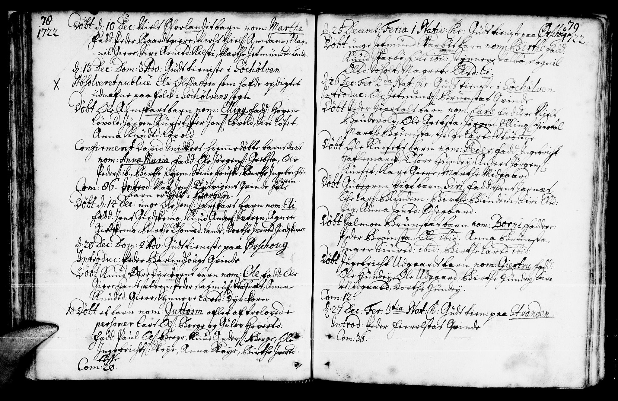 Ministerialprotokoller, klokkerbøker og fødselsregistre - Møre og Romsdal, AV/SAT-A-1454/522/L0306: Parish register (official) no. 522A01, 1720-1743, p. 78-79