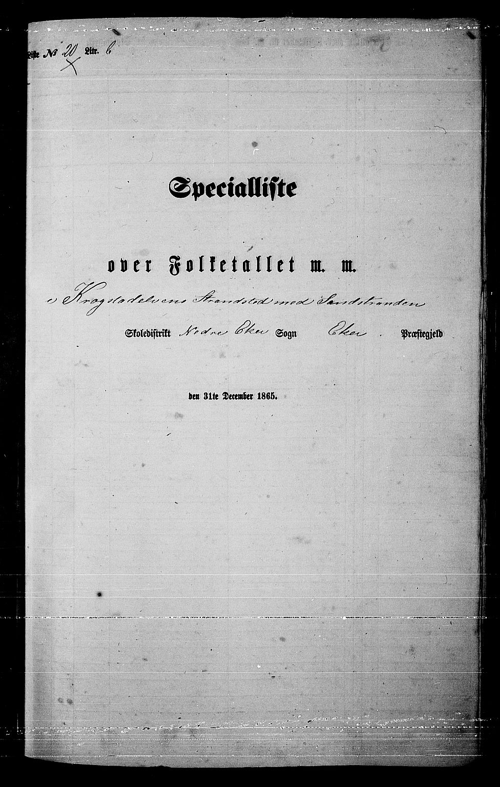 RA, 1865 census for Eiker, 1865, p. 379