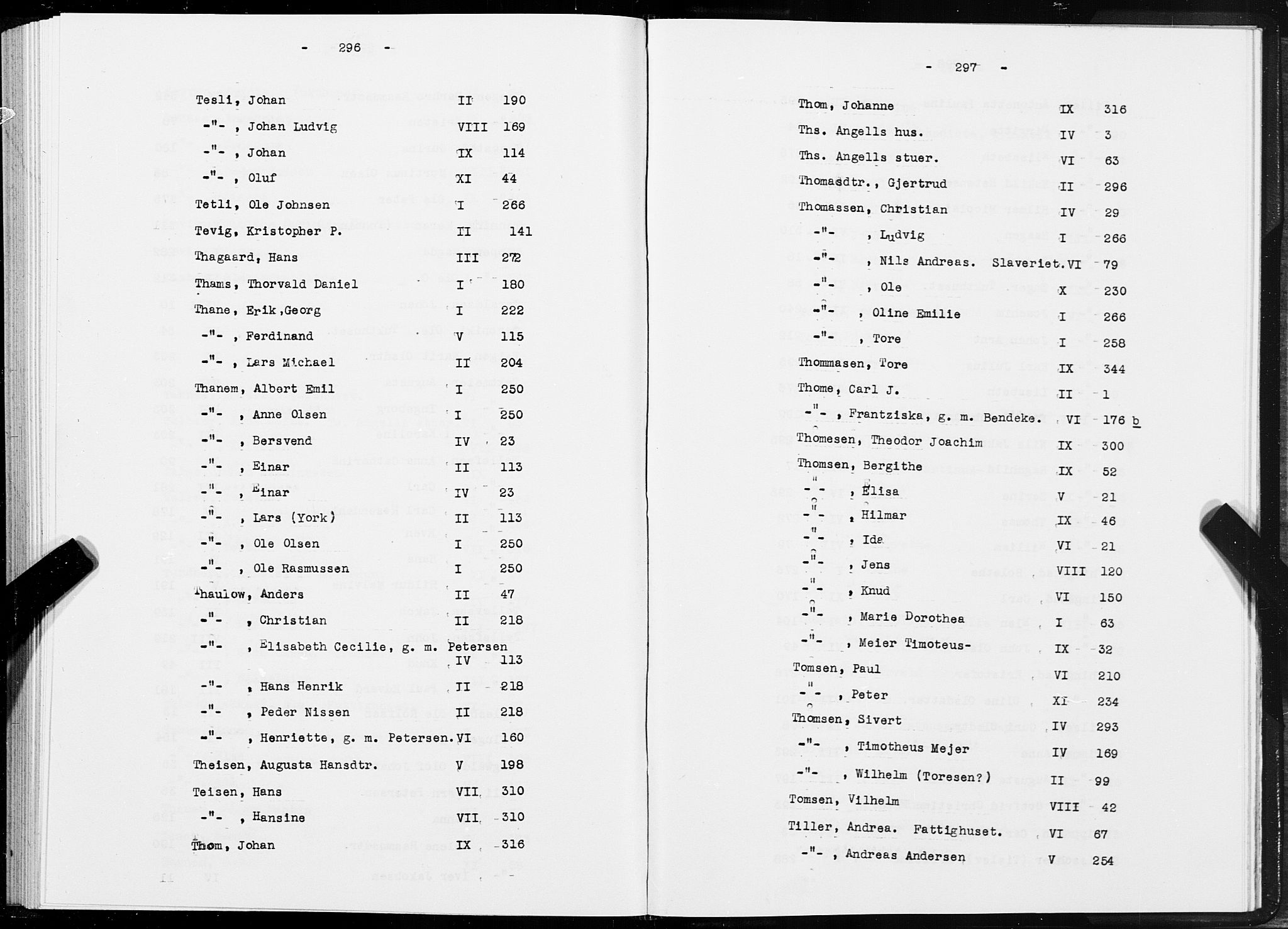 SAT, 1875 census for 1601 Trondheim, 1875, p. 296-297