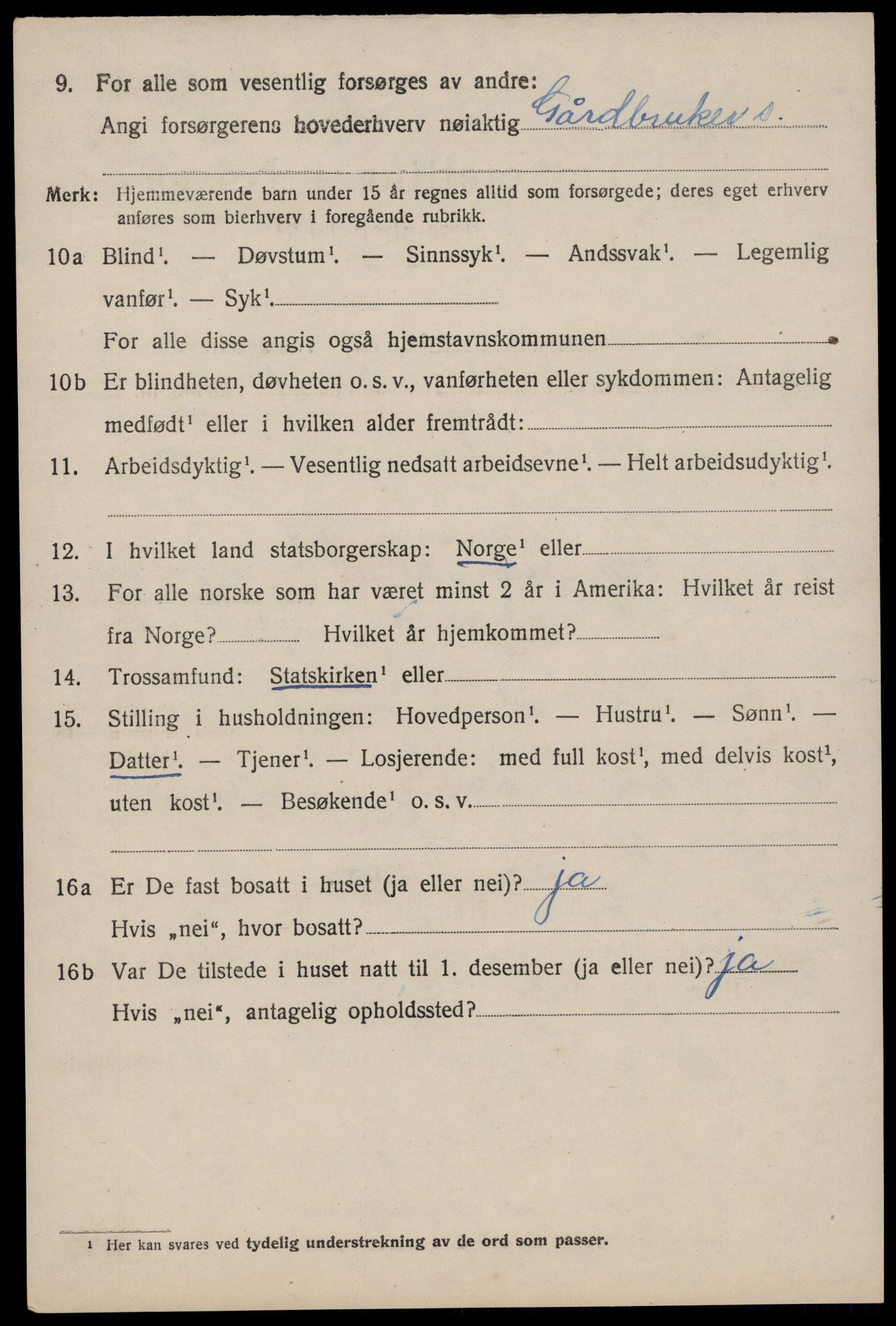 SAST, 1920 census for Eigersund, 1920, p. 4502