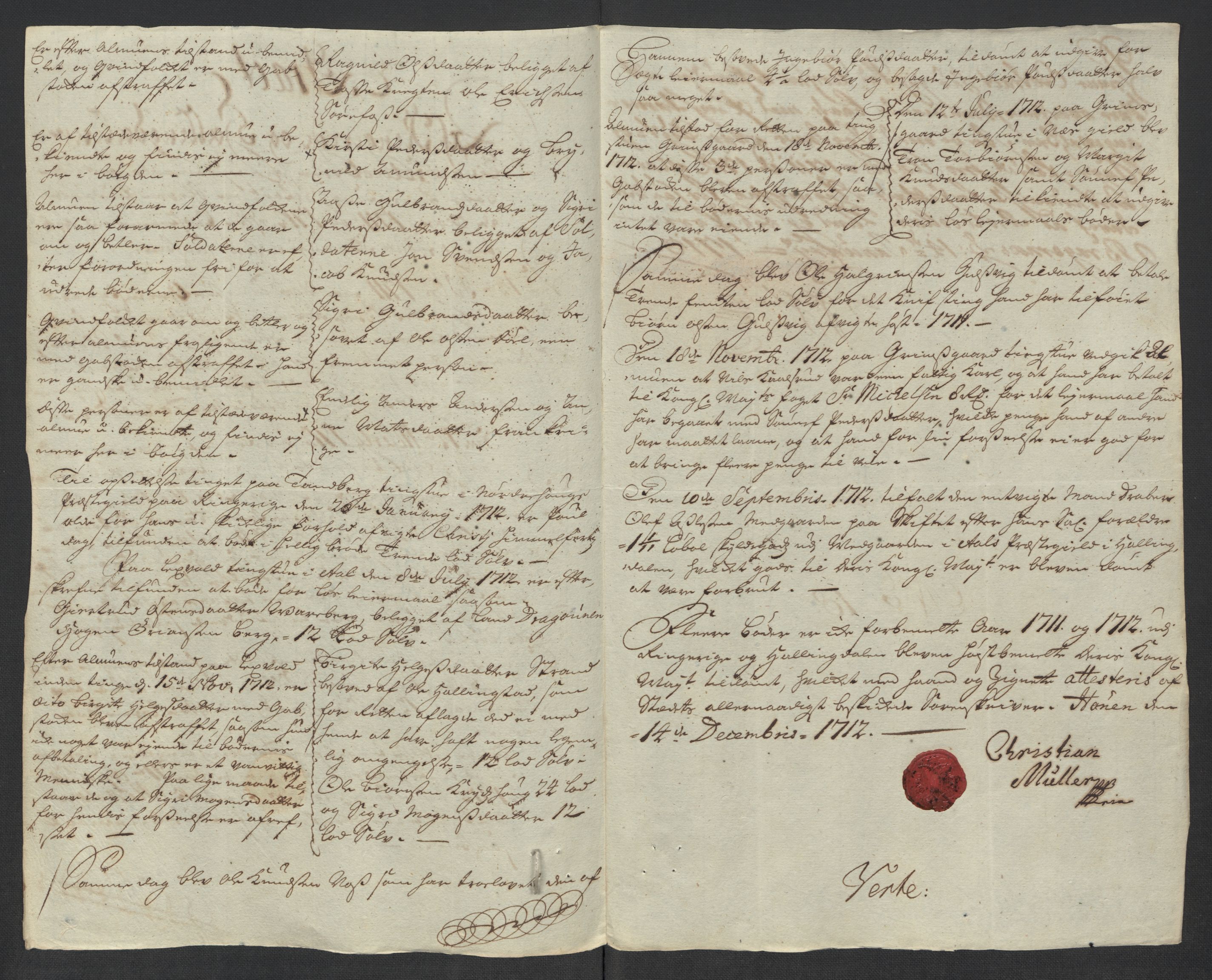 Rentekammeret inntil 1814, Reviderte regnskaper, Fogderegnskap, AV/RA-EA-4092/R23/L1470: Fogderegnskap Ringerike og Hallingdal, 1712, p. 131