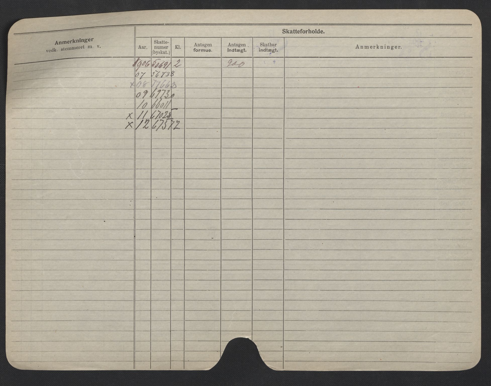 Oslo folkeregister, Registerkort, AV/SAO-A-11715/F/Fa/Fac/L0006: Menn, 1906-1914, p. 778b