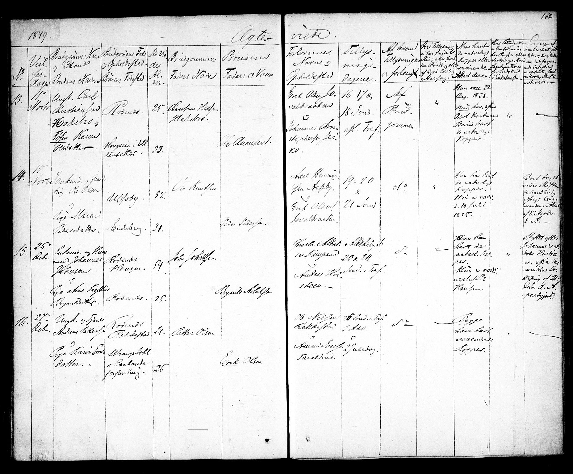 Rødenes prestekontor Kirkebøker, AV/SAO-A-2005/F/Fa/L0005: Parish register (official) no. I 5, 1838-1849, p. 162