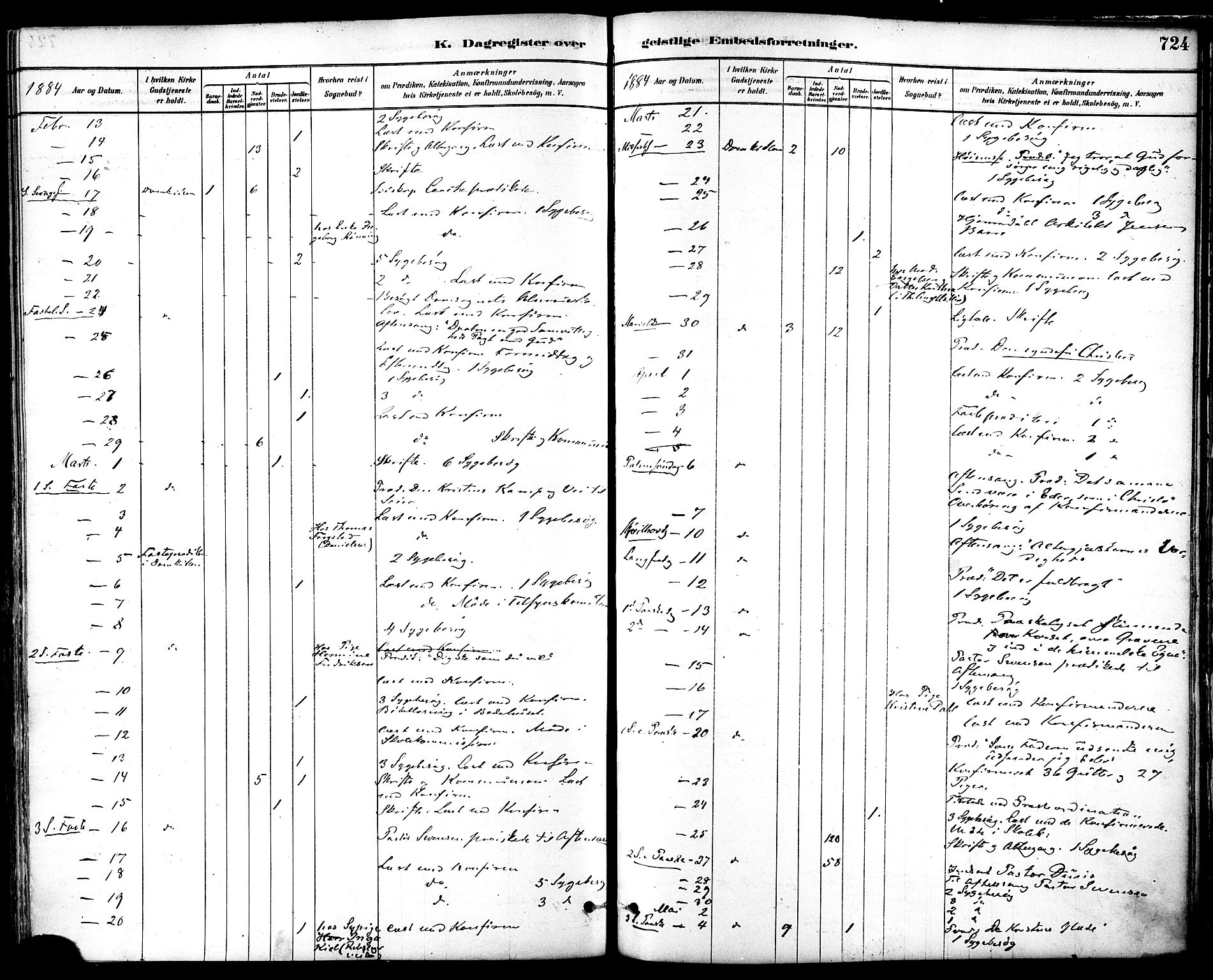 Ministerialprotokoller, klokkerbøker og fødselsregistre - Sør-Trøndelag, AV/SAT-A-1456/601/L0058: Parish register (official) no. 601A26, 1877-1891, p. 724