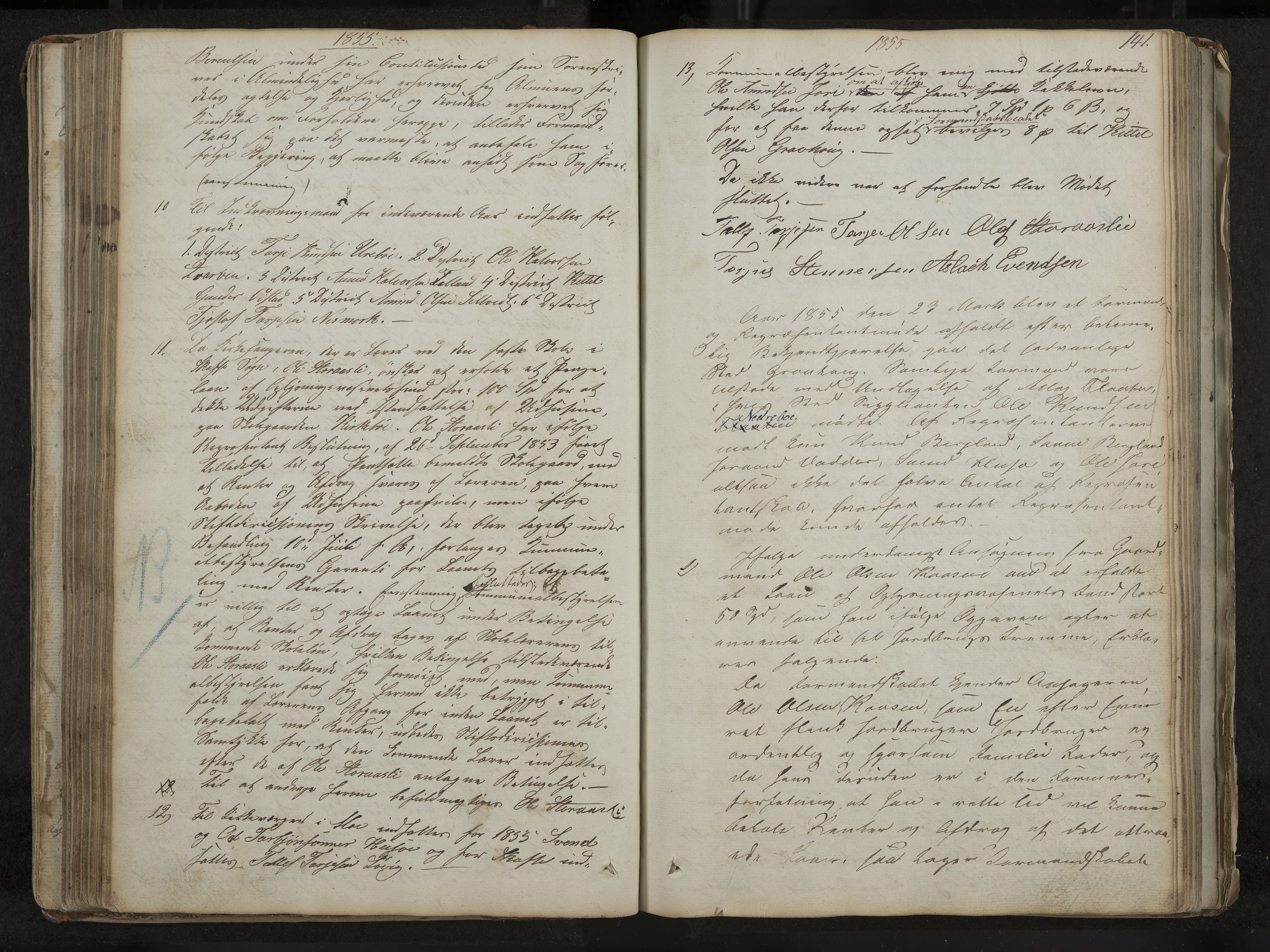 Mo formannskap og sentraladministrasjon, IKAK/0832021/A/L0001: Møtebok Mo og Skafså, 1837-1882, p. 141