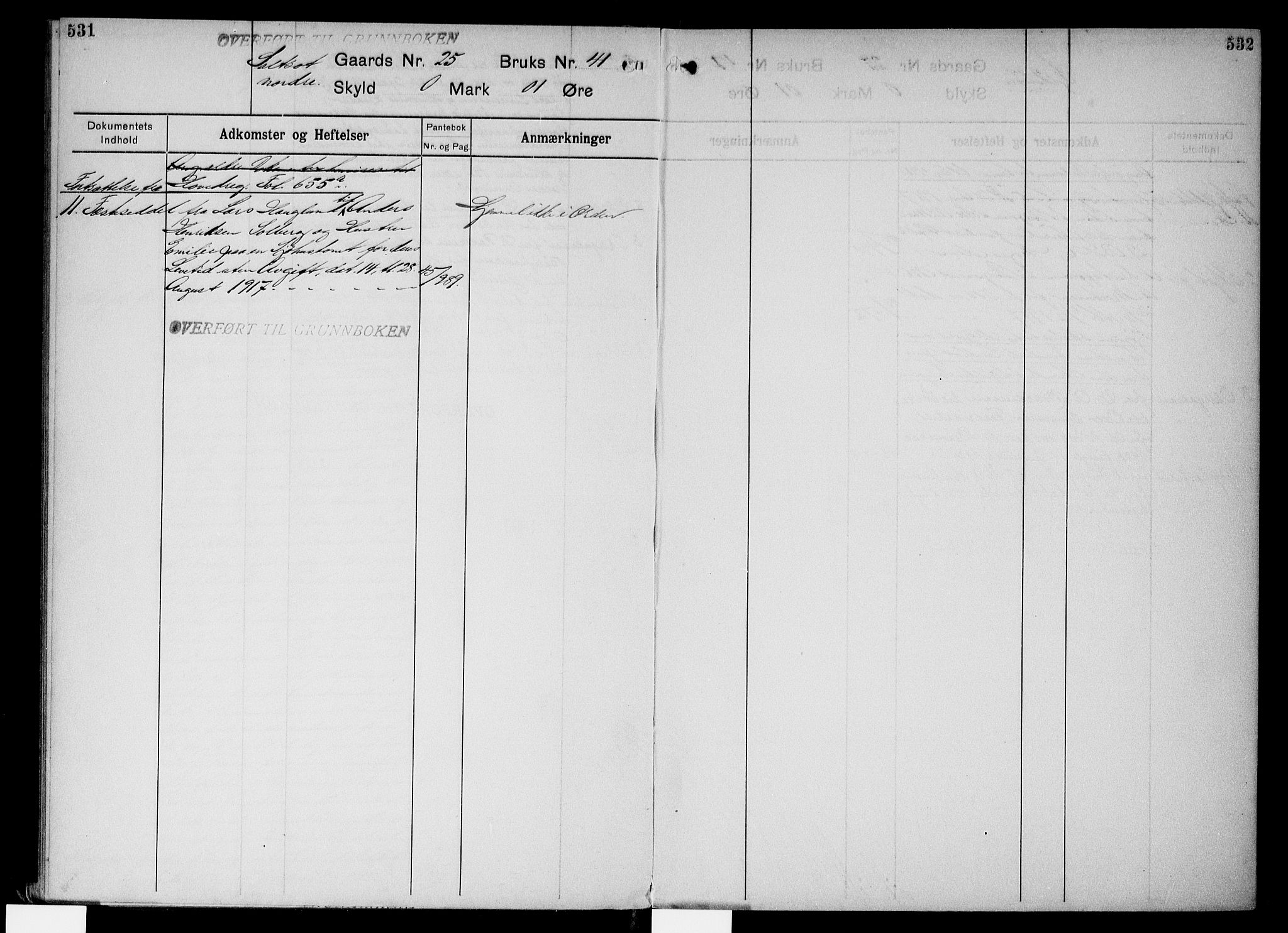 Onsøy sorenskriveri, SAO/A-10474/G/Gb/Gbc/L0003: Mortgage register no. III 3, 1913, p. 531-532