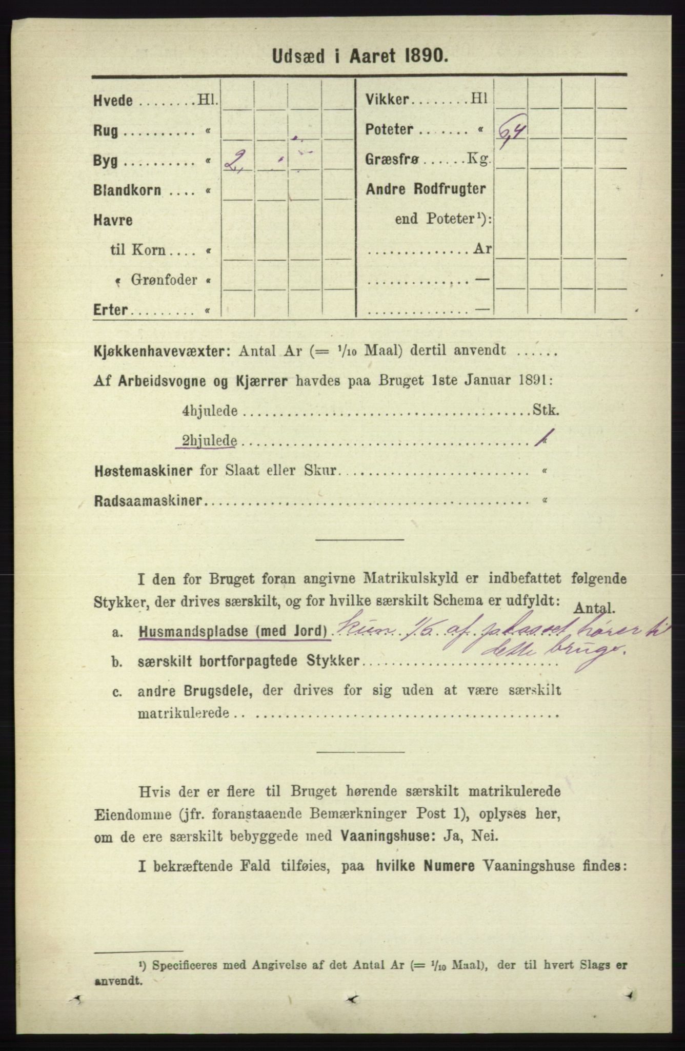 RA, 1891 census for 1230 Ullensvang, 1891, p. 8301