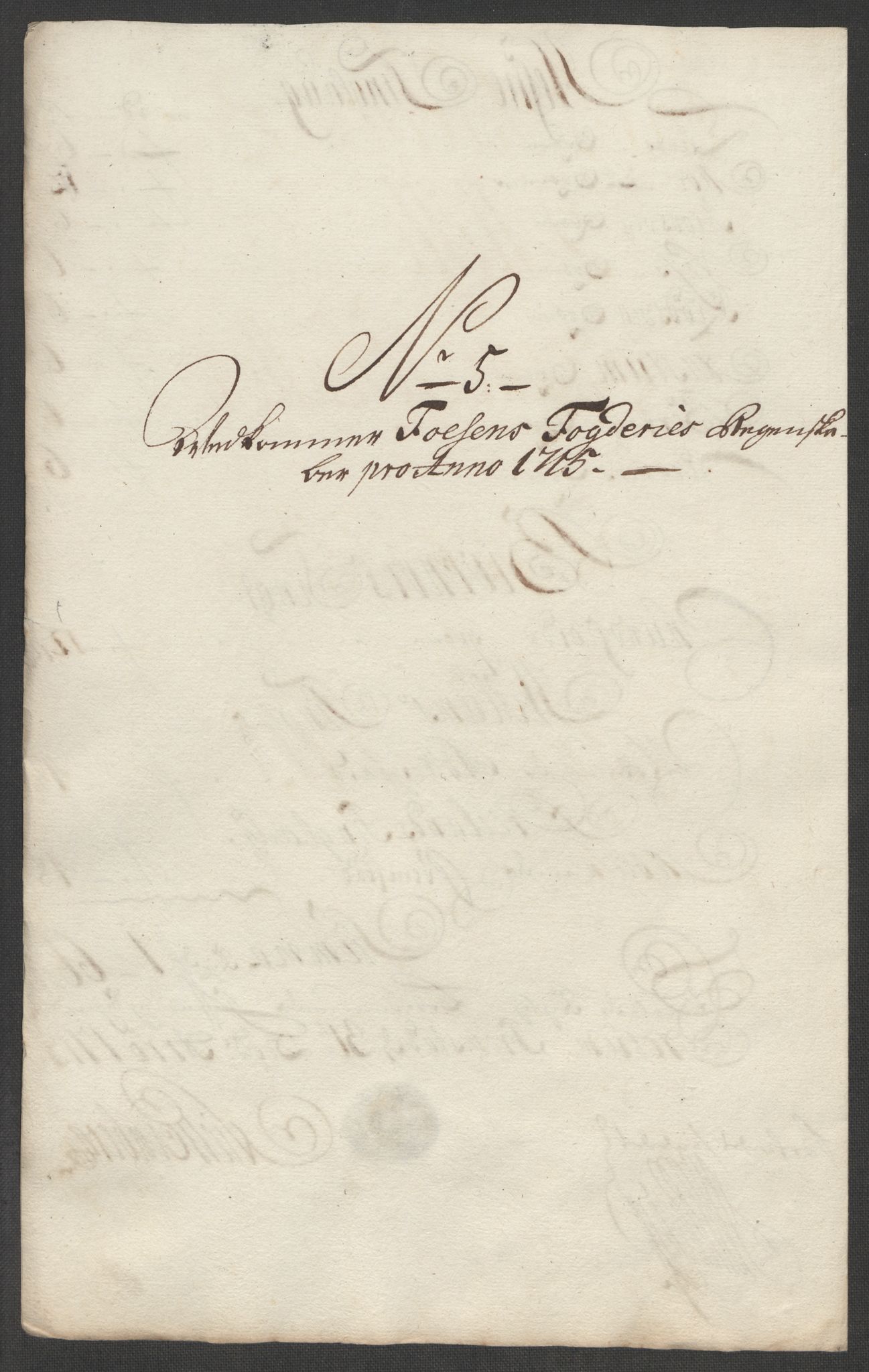 Rentekammeret inntil 1814, Reviderte regnskaper, Fogderegnskap, RA/EA-4092/R57/L3863: Fogderegnskap Fosen, 1715, p. 103