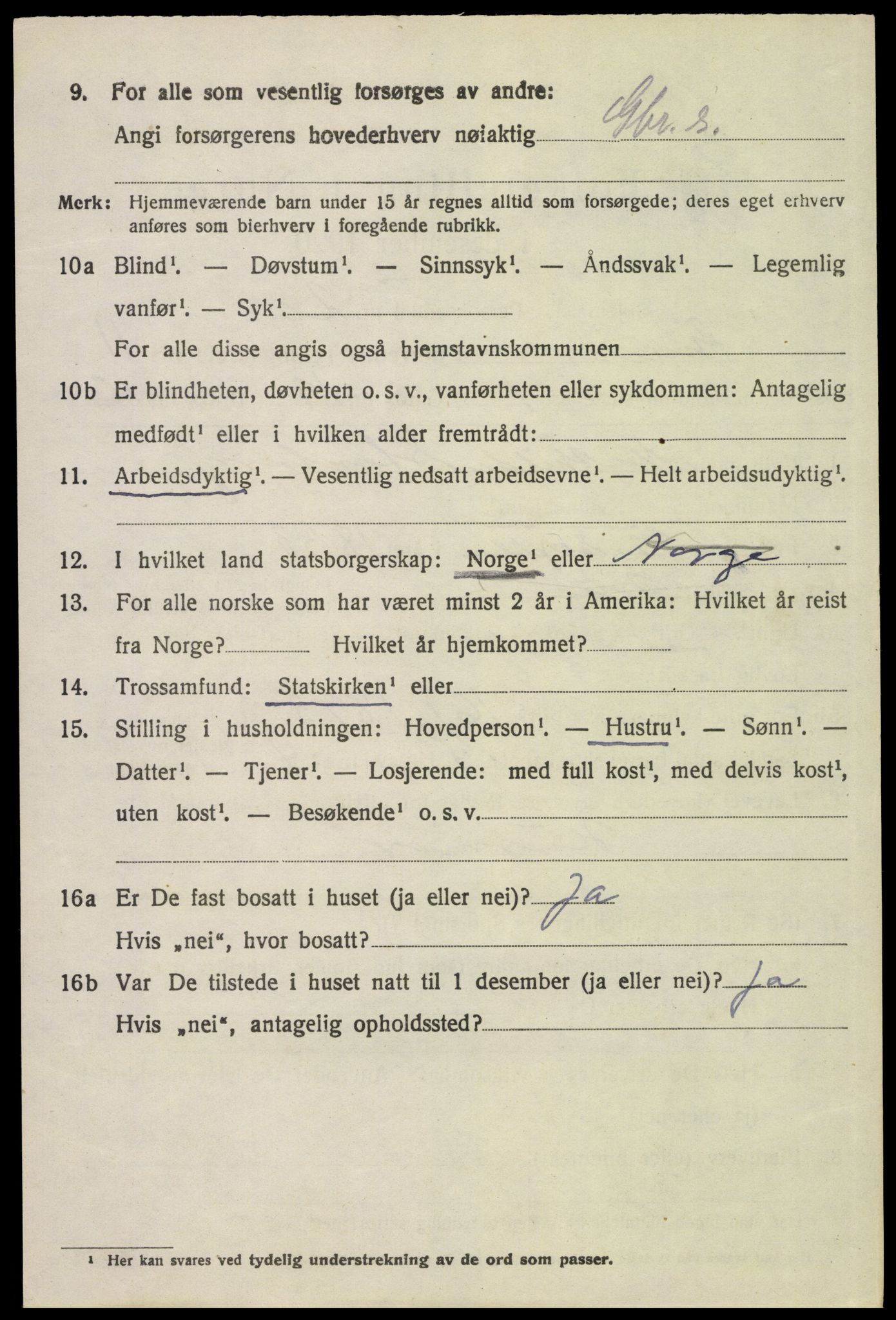 SAH, 1920 census for Grue, 1920, p. 9372