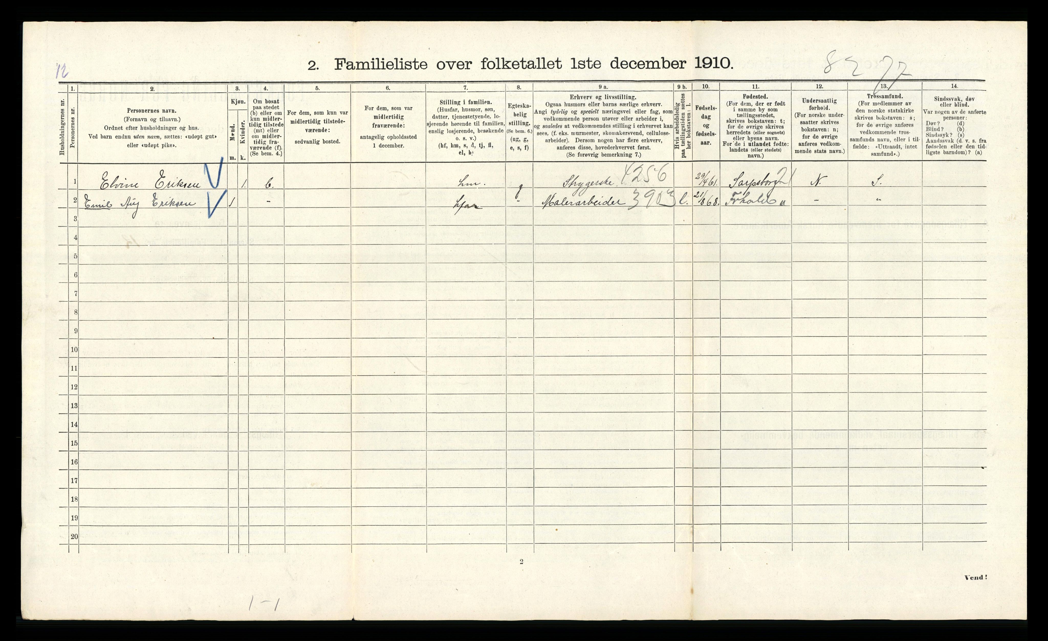 RA, 1910 census for Kristiania, 1910, p. 80762