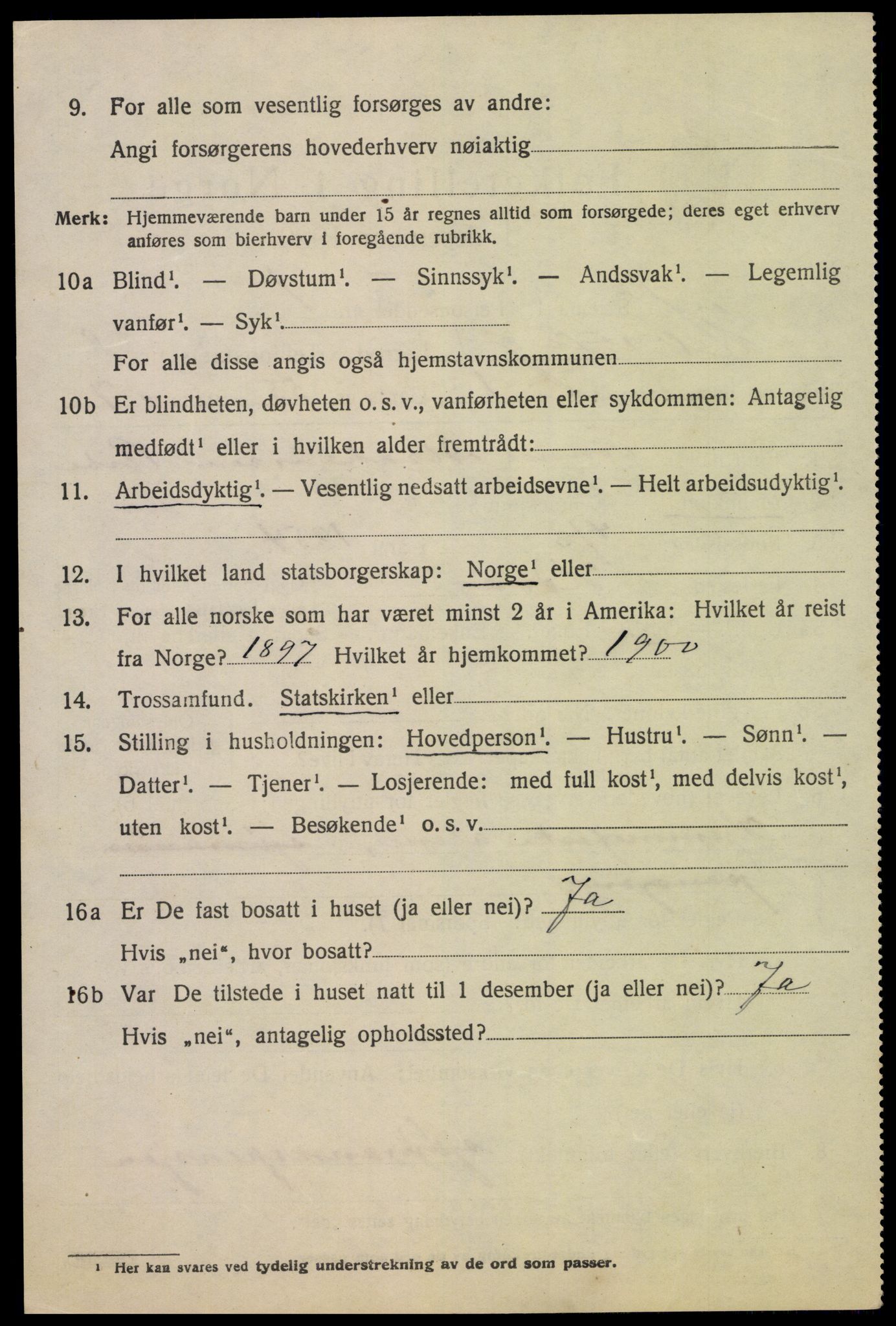 SAK, 1920 census for Høvåg, 1920, p. 4135