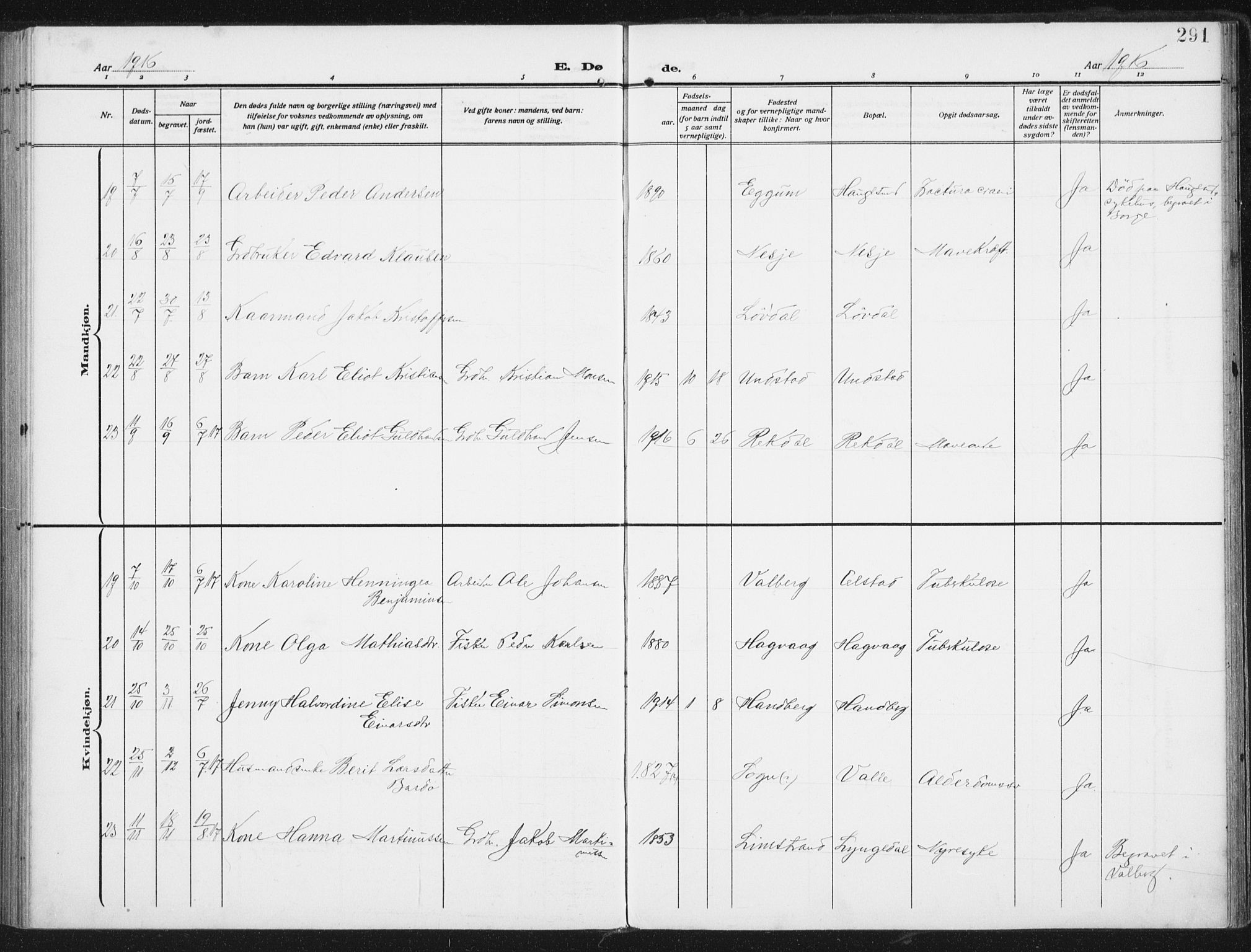 Ministerialprotokoller, klokkerbøker og fødselsregistre - Nordland, SAT/A-1459/880/L1135: Parish register (official) no. 880A09, 1908-1919, p. 291