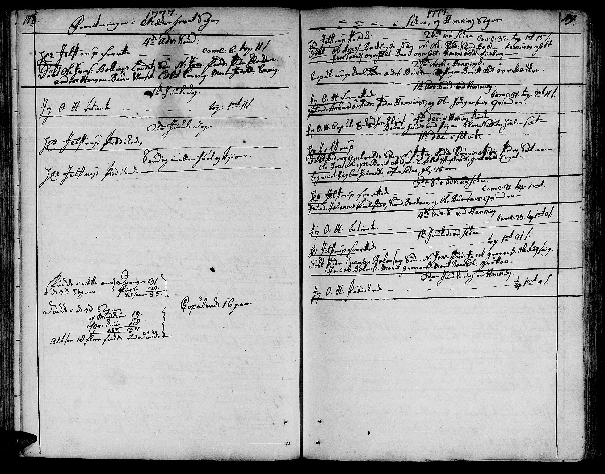 Ministerialprotokoller, klokkerbøker og fødselsregistre - Nord-Trøndelag, SAT/A-1458/735/L0331: Parish register (official) no. 735A02, 1762-1794, p. 178-179