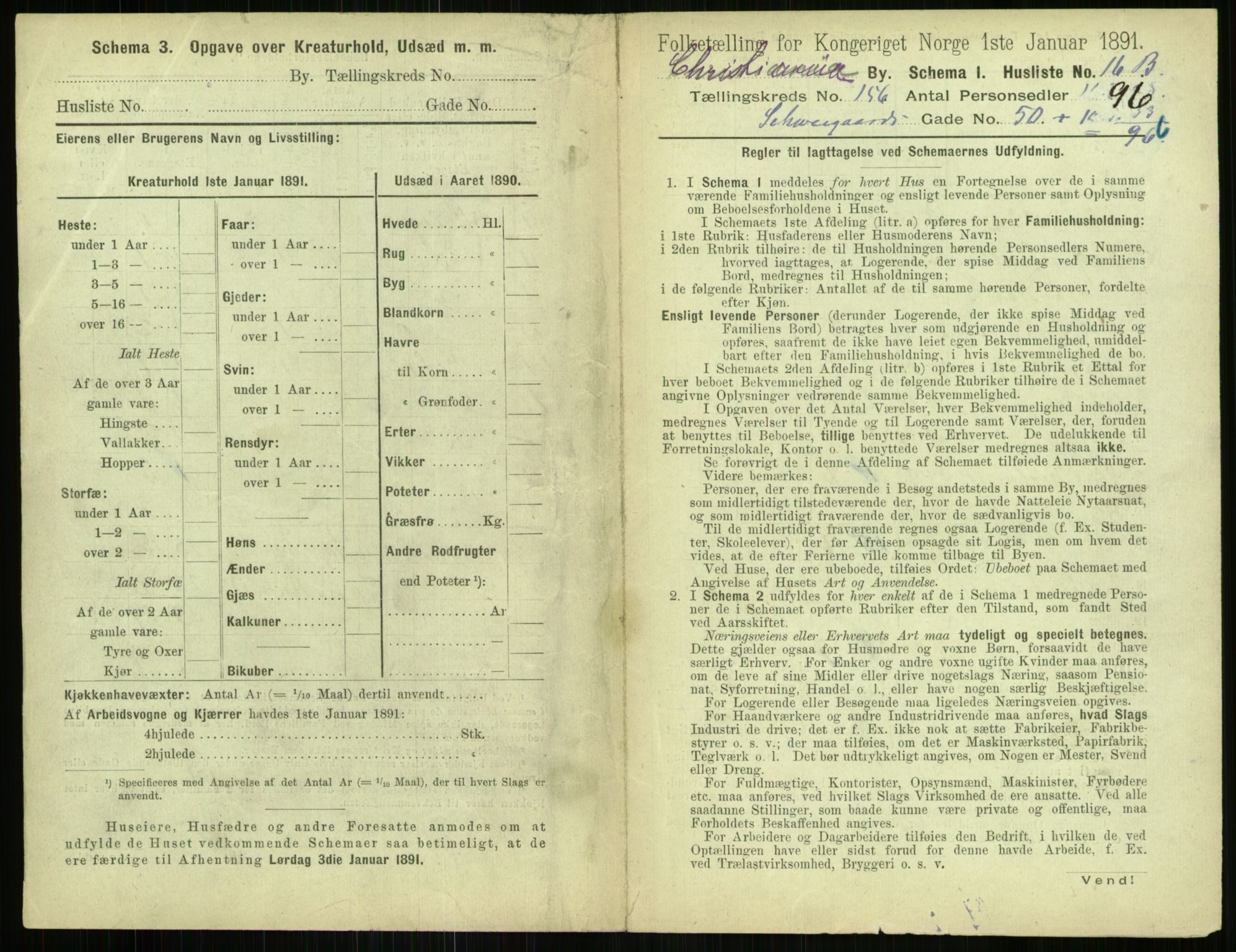 RA, 1891 census for 0301 Kristiania, 1891, p. 88729