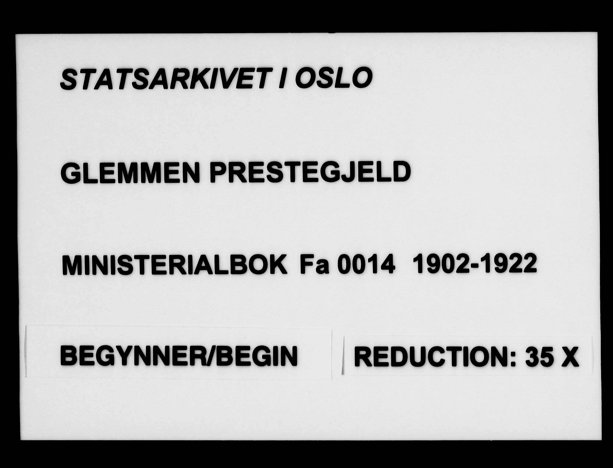 Glemmen prestekontor Kirkebøker, AV/SAO-A-10908/F/Fa/L0014: Parish register (official) no. 14, 1902-1922