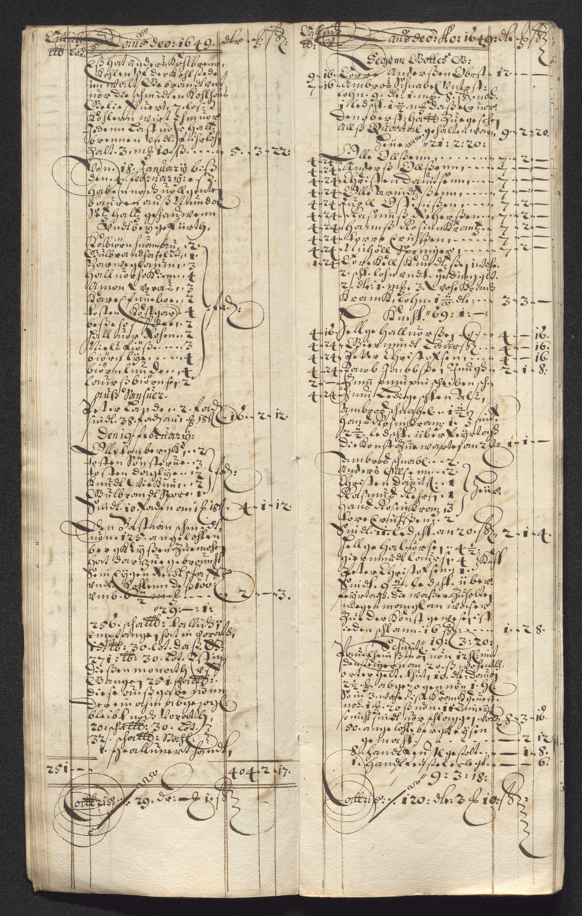 Kongsberg Sølvverk 1623-1816, AV/SAKO-EA-3135/001/D/Dc/Dcd/L0023: Utgiftsregnskap for gruver m.m., 1649, p. 215