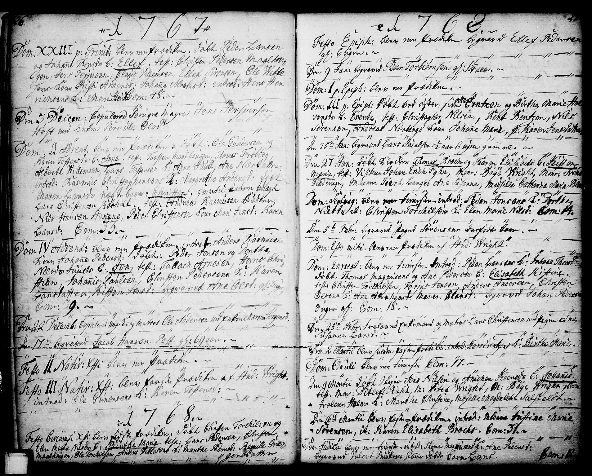 Porsgrunn kirkebøker , SAKO/A-104/F/Fa/L0001: Parish register (official) no. 1, 1764-1814, p. 26-27