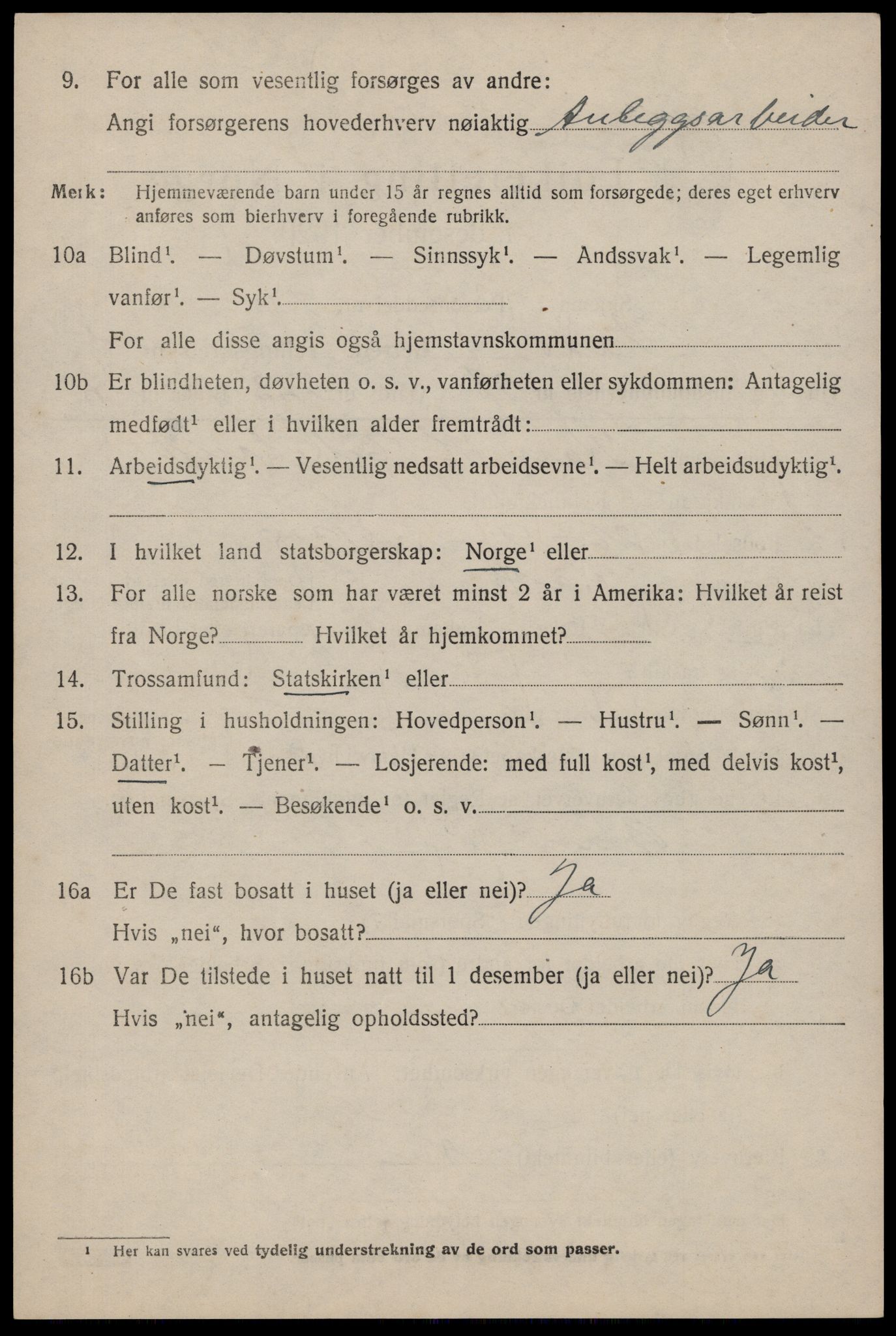 SAST, 1920 census for Vats, 1920, p. 2336