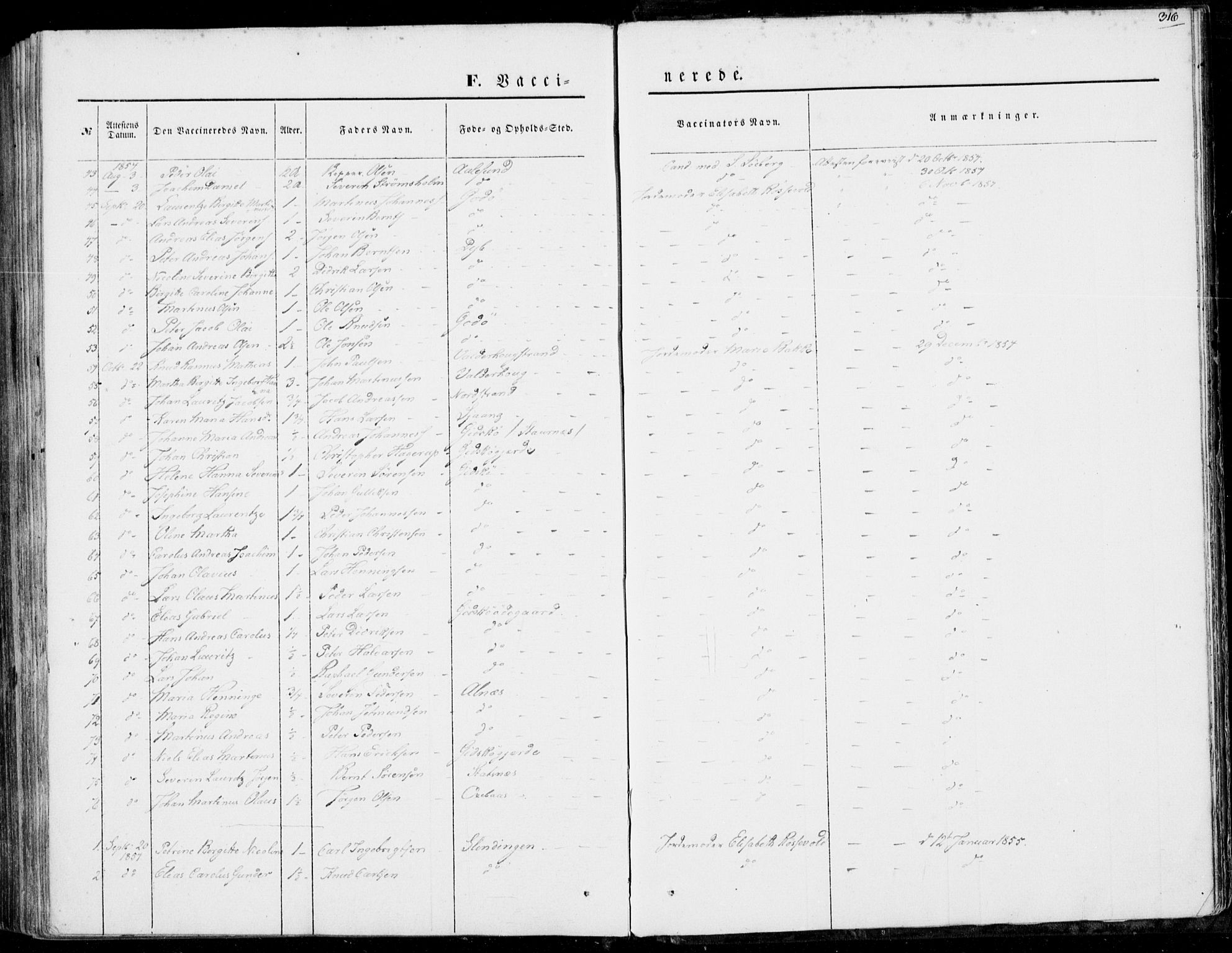 Ministerialprotokoller, klokkerbøker og fødselsregistre - Møre og Romsdal, AV/SAT-A-1454/528/L0397: Parish register (official) no. 528A08, 1848-1858, p. 316