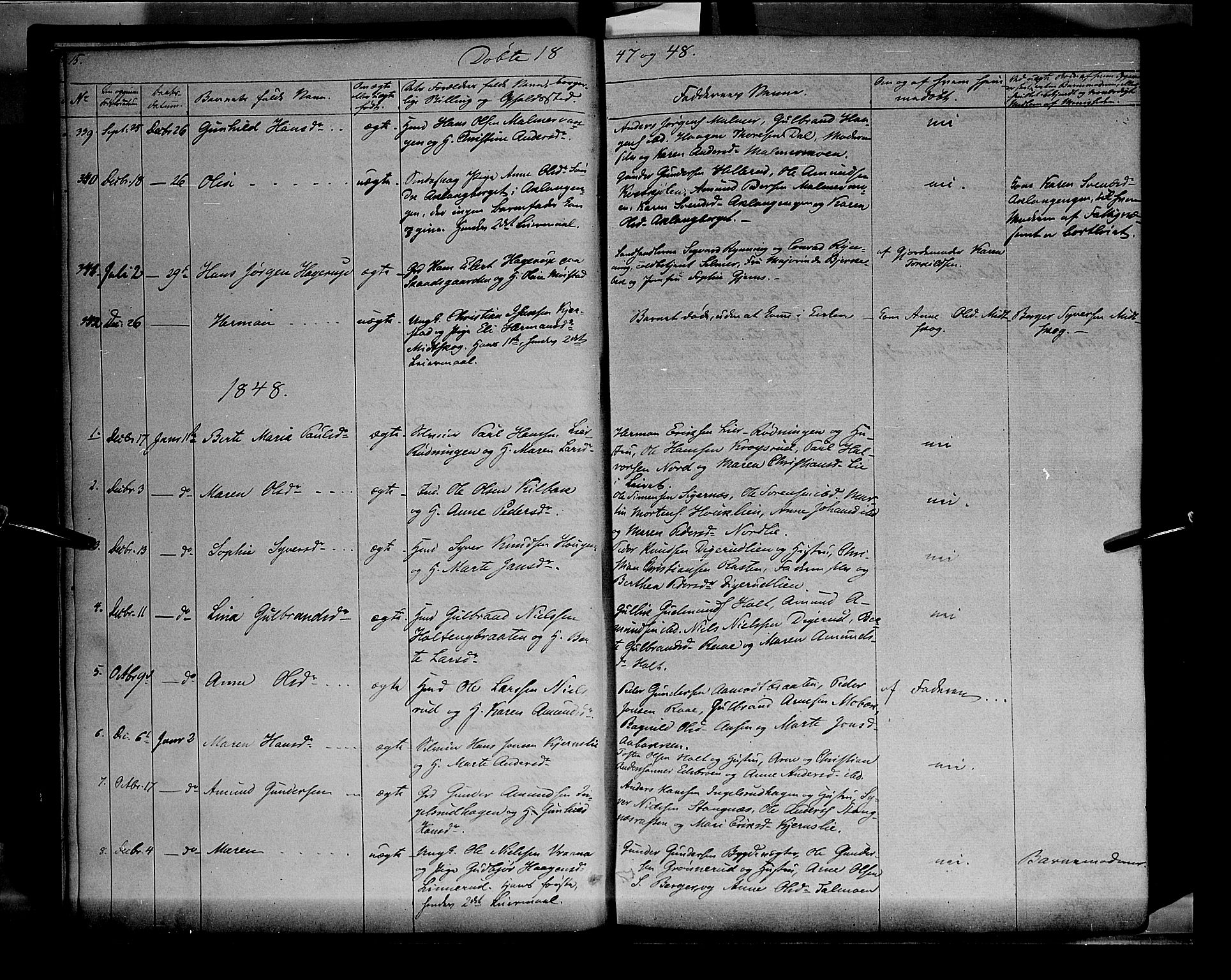 Vinger prestekontor, SAH/PREST-024/H/Ha/Haa/L0009: Parish register (official) no. 9, 1847-1855, p. 15