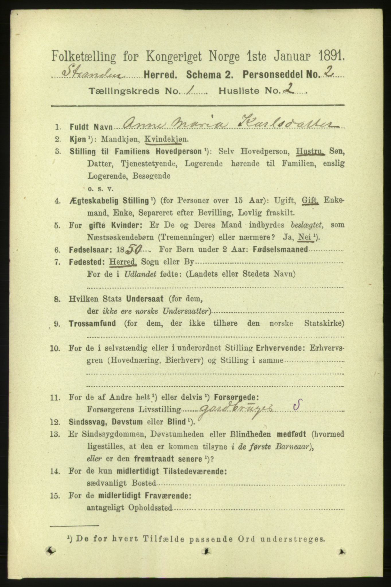 RA, 1891 census for 1525 Stranda, 1891, p. 59