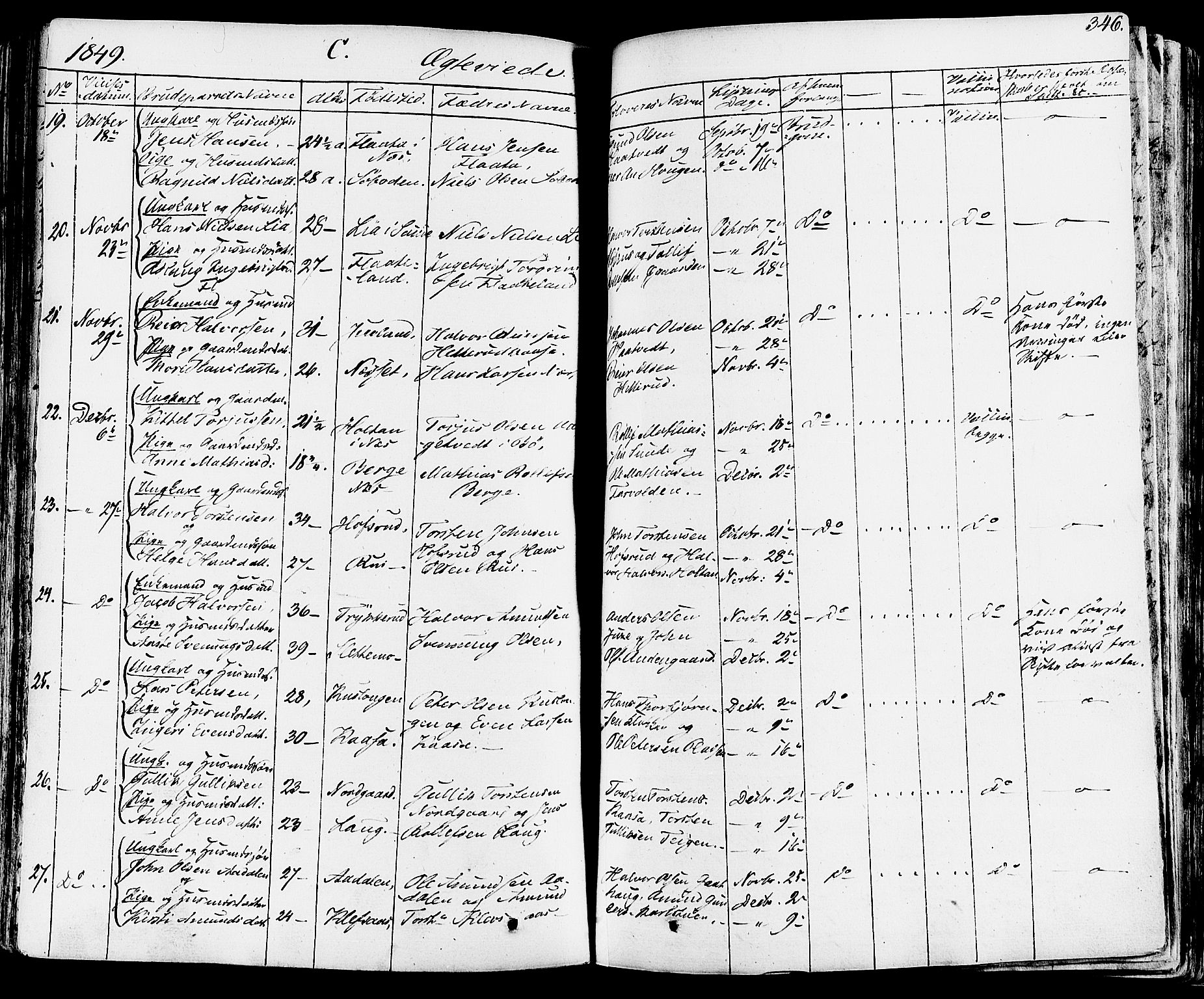 Sauherad kirkebøker, SAKO/A-298/F/Fa/L0006: Parish register (official) no. I 6, 1827-1850, p. 346