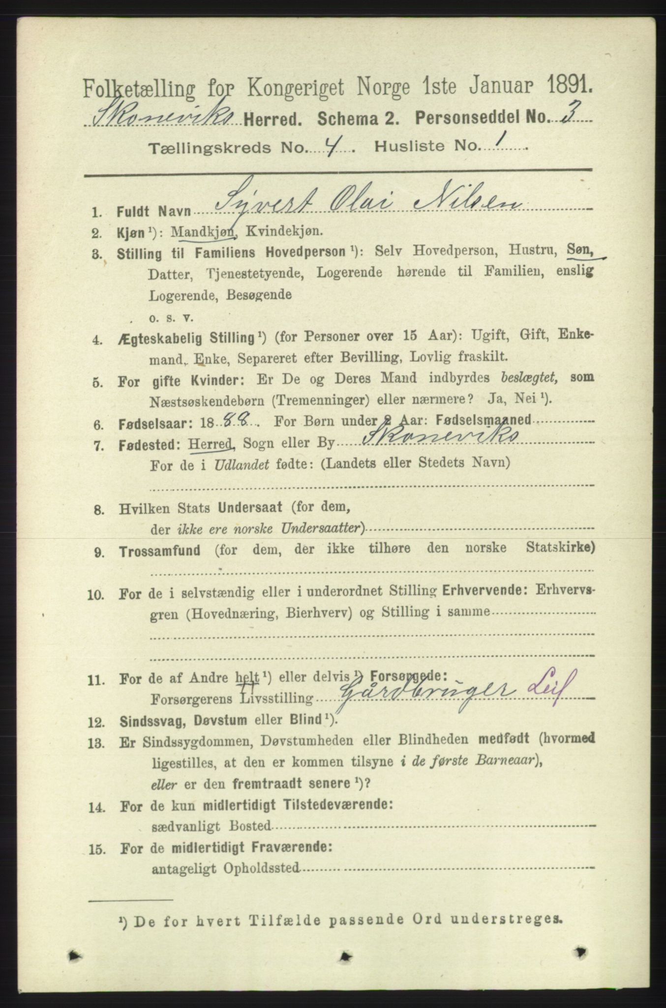 RA, 1891 census for 1212 Skånevik, 1891, p. 844