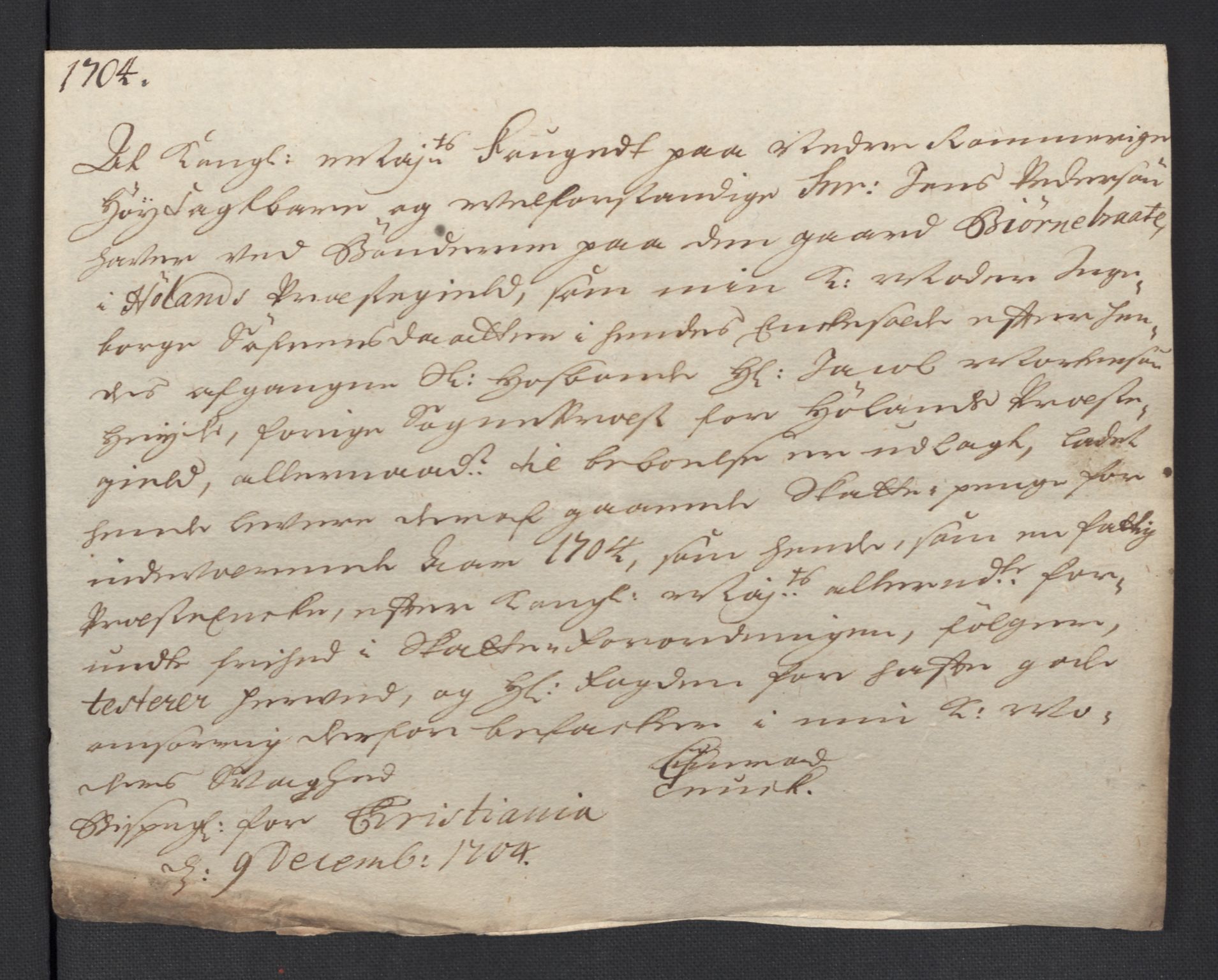 Rentekammeret inntil 1814, Reviderte regnskaper, Fogderegnskap, AV/RA-EA-4092/R11/L0588: Fogderegnskap Nedre Romerike, 1704, p. 265