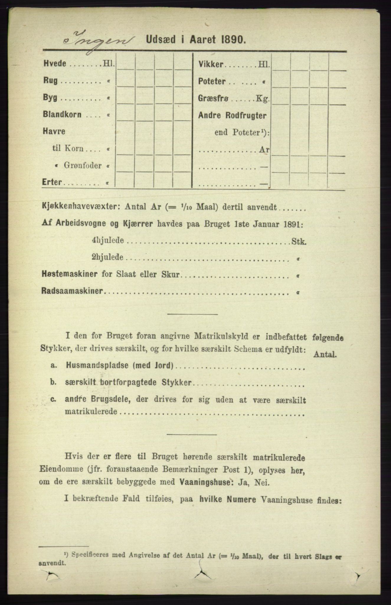 RA, 1891 census for 1230 Ullensvang, 1891, p. 7327