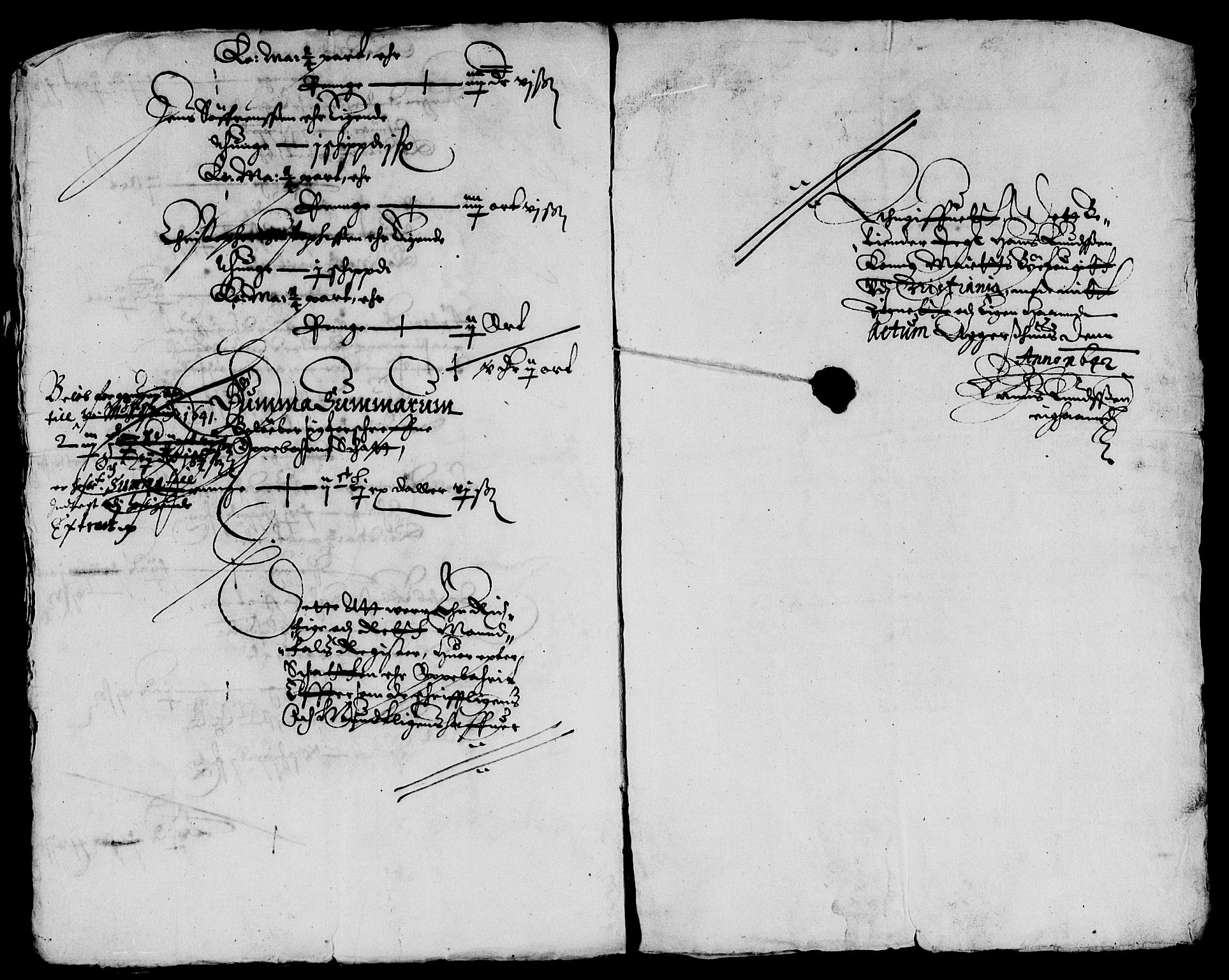Rentekammeret inntil 1814, Reviderte regnskaper, Lensregnskaper, AV/RA-EA-5023/R/Rb/Rba/L0166: Akershus len, 1642