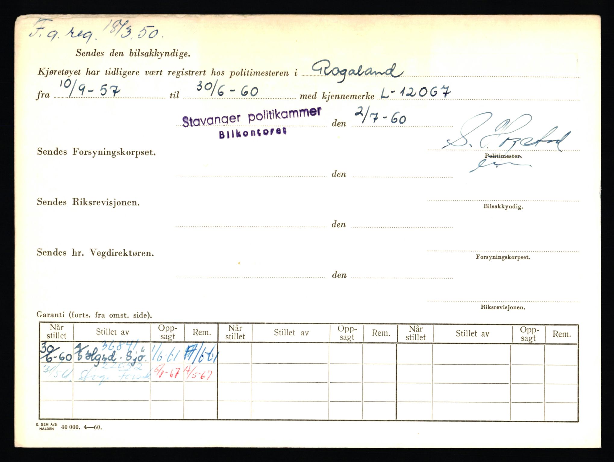 Stavanger trafikkstasjon, AV/SAST-A-101942/0/F/L0006: L-1700 - L-2149, 1930-1971, p. 1956
