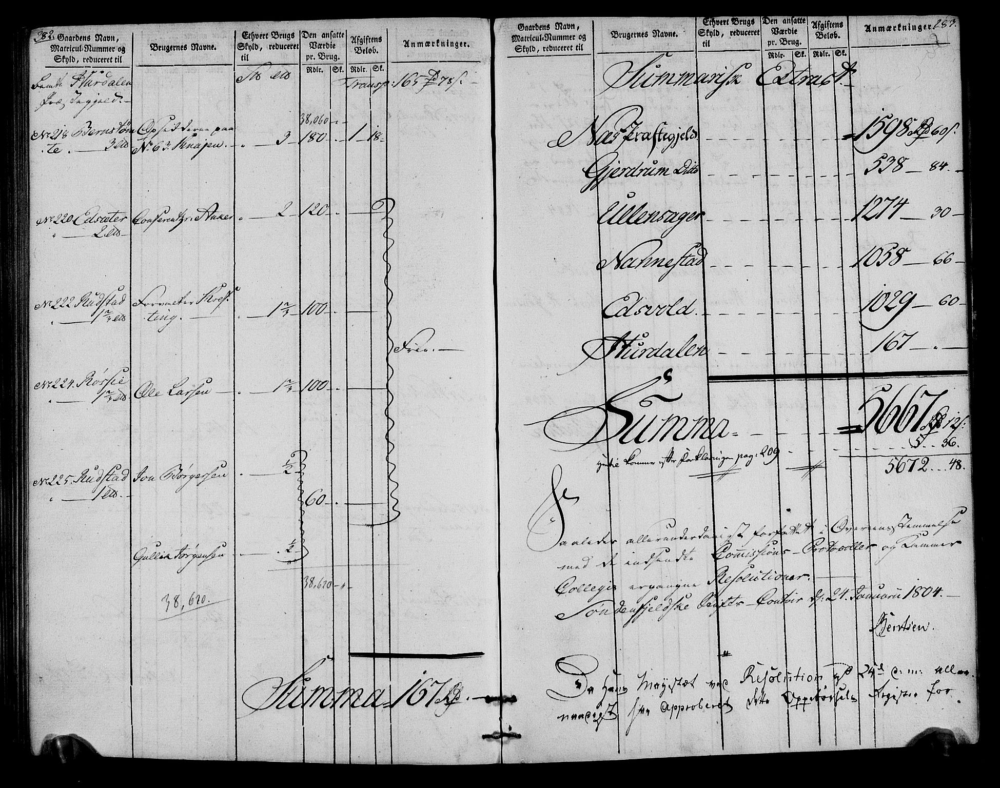 Rentekammeret inntil 1814, Realistisk ordnet avdeling, AV/RA-EA-4070/N/Ne/Nea/L0023: Øvre Romerike fogderi. Oppebørselsregister, 1803-1804, p. 144