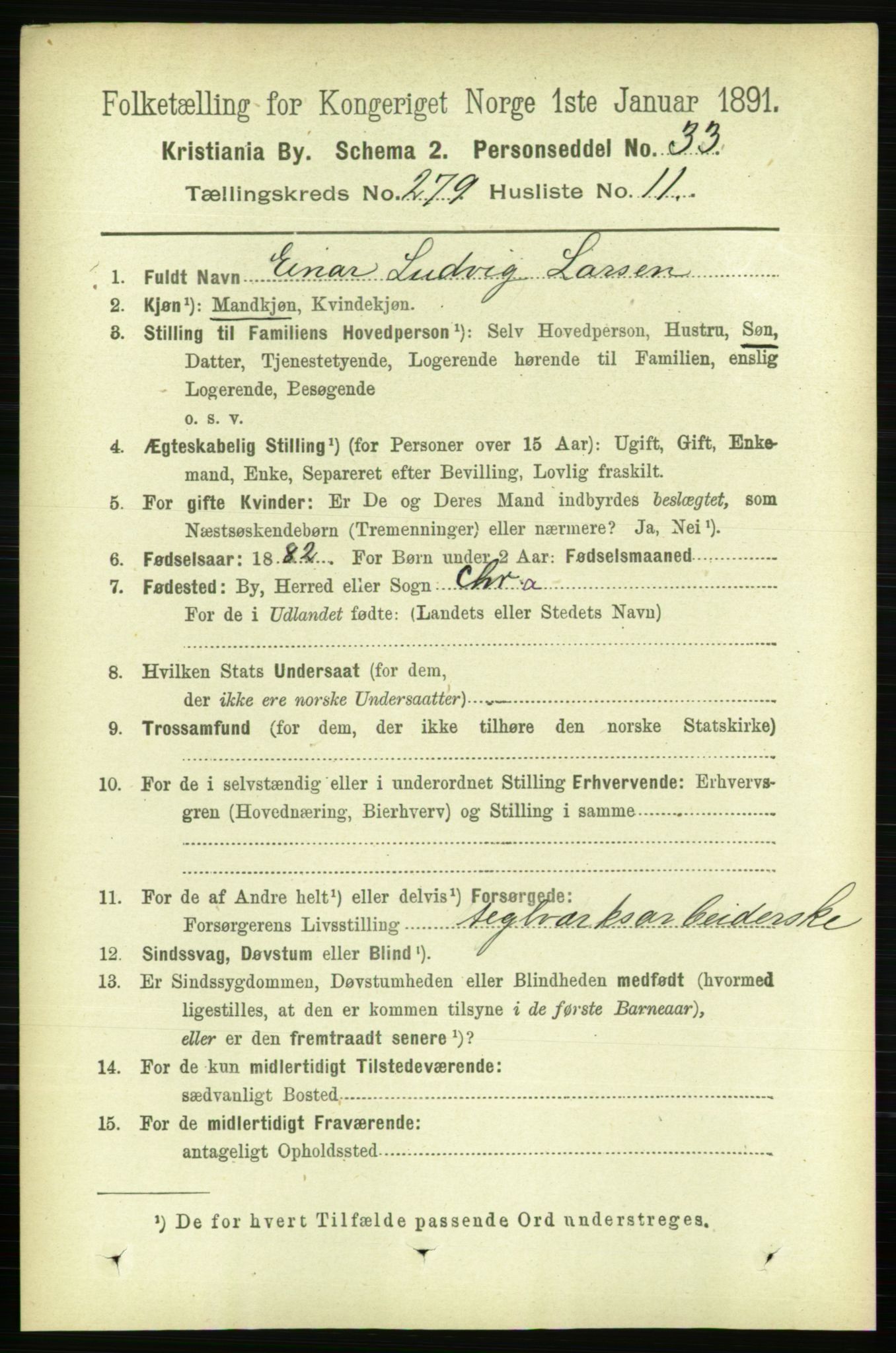 RA, 1891 census for 0301 Kristiania, 1891, p. 169578