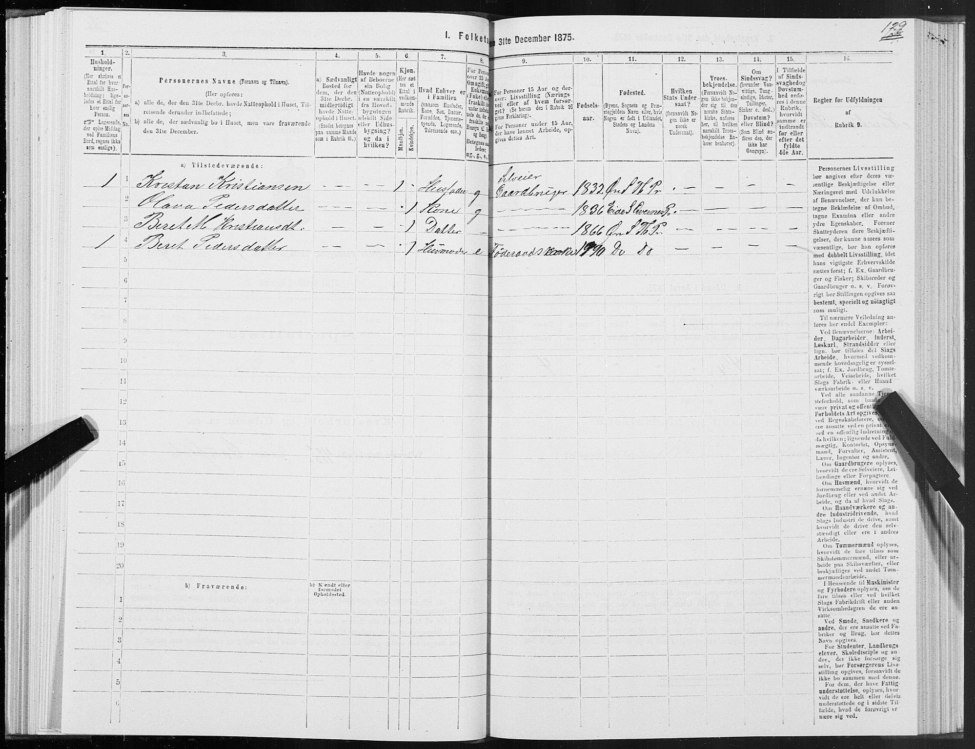 SAT, 1875 census for 1560P Tingvoll, 1875, p. 7129