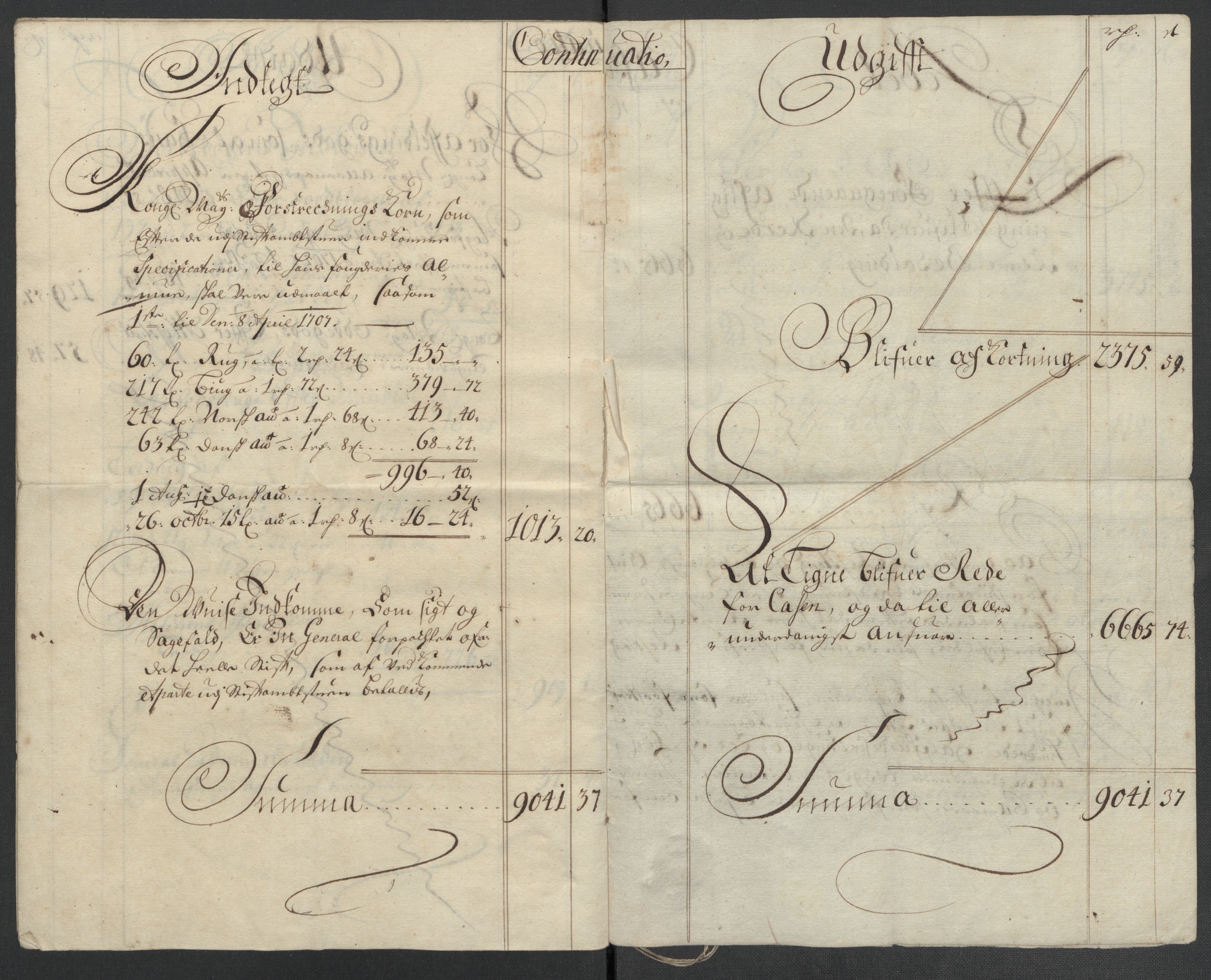 Rentekammeret inntil 1814, Reviderte regnskaper, Fogderegnskap, AV/RA-EA-4092/R61/L4110: Fogderegnskap Strinda og Selbu, 1707-1708, p. 22