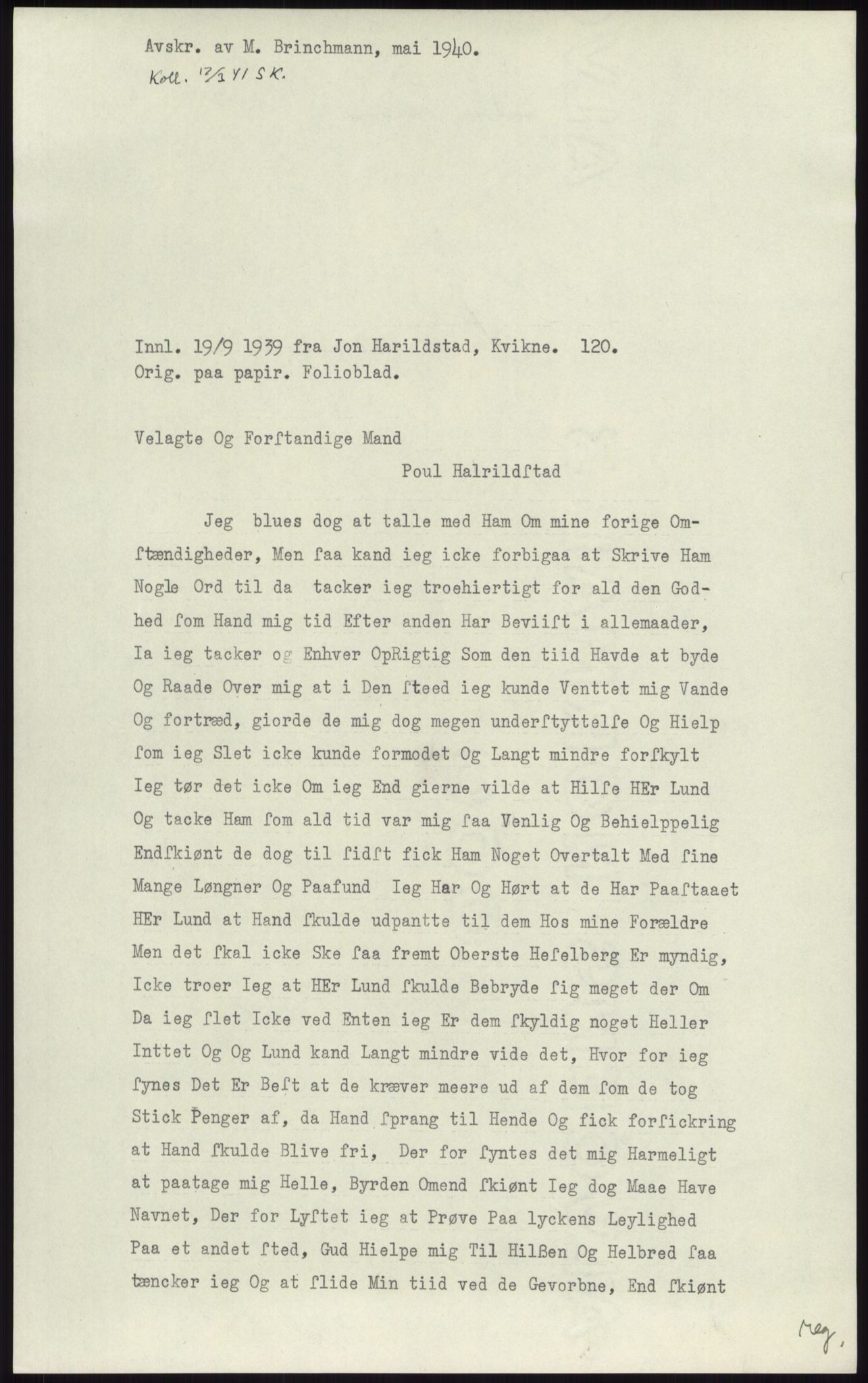 Samlinger til kildeutgivelse, Diplomavskriftsamlingen, RA/EA-4053/H/Ha, p. 2890