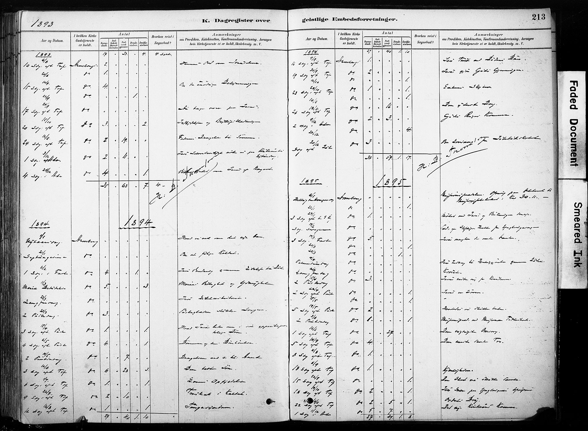 Hof prestekontor, AV/SAH-PREST-038/H/Ha/Haa/L0011: Parish register (official) no. 11, 1879-1911, p. 213