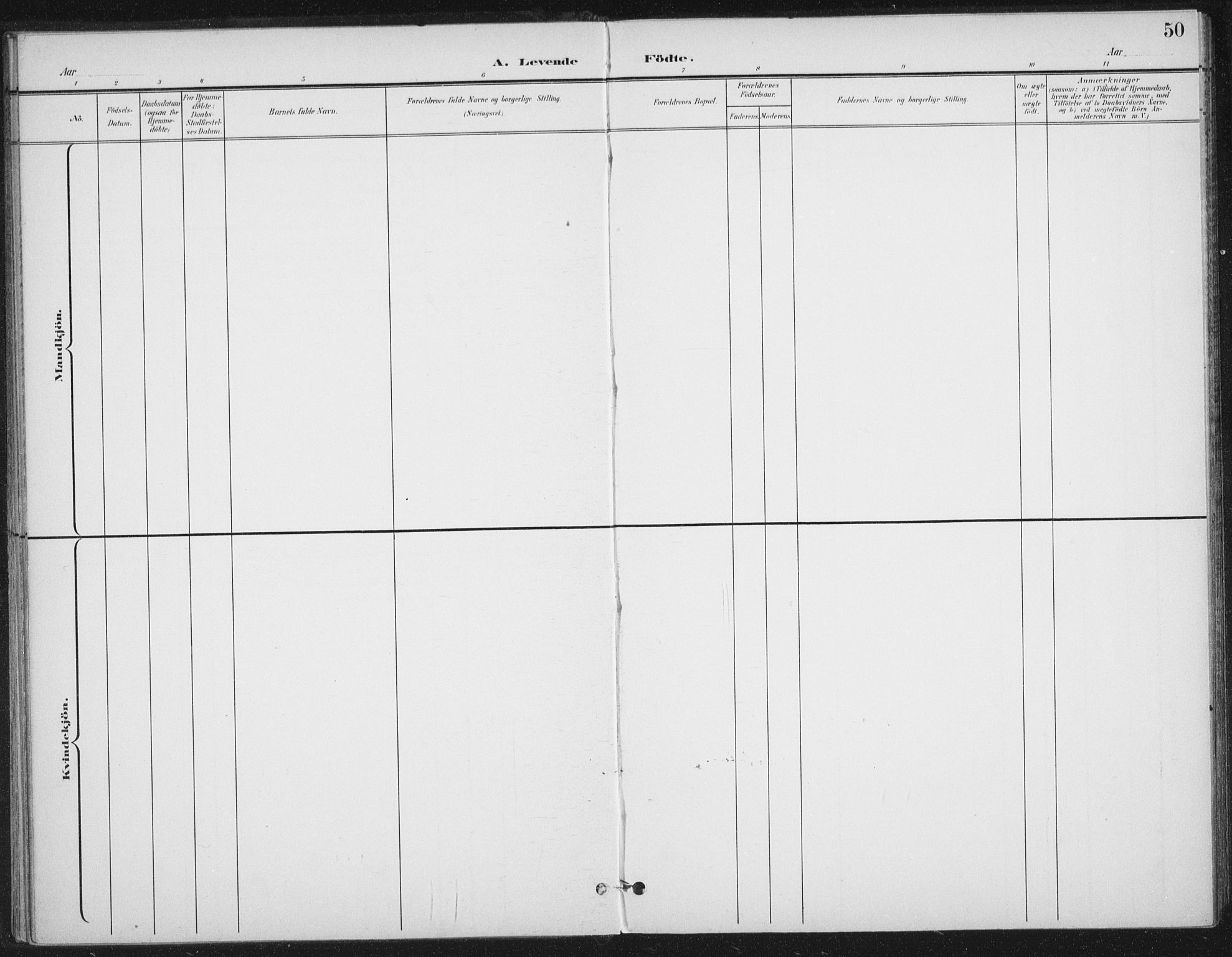 Ministerialprotokoller, klokkerbøker og fødselsregistre - Nordland, AV/SAT-A-1459/894/L1356: Parish register (official) no. 894A02, 1897-1914, p. 50