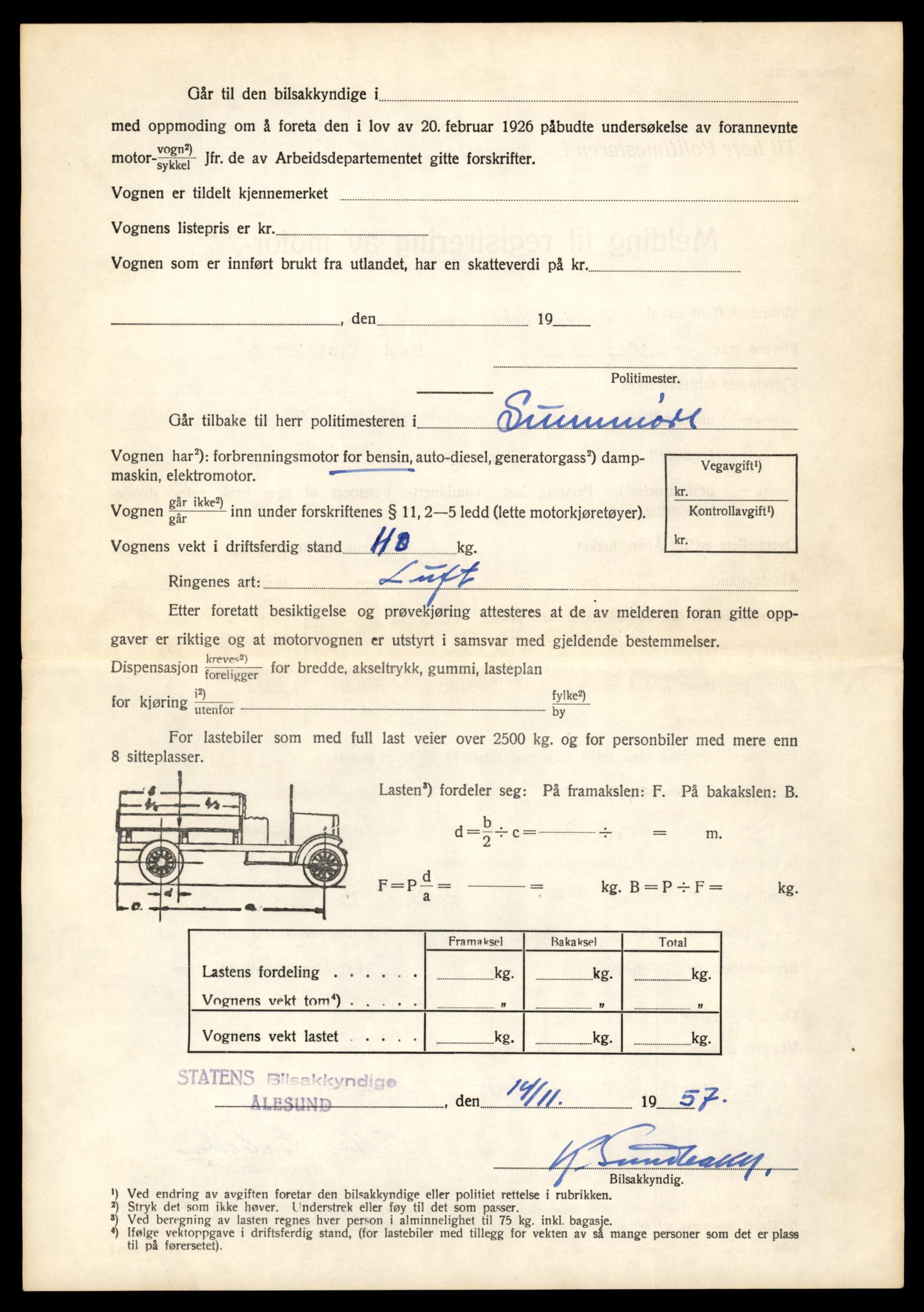 Møre og Romsdal vegkontor - Ålesund trafikkstasjon, AV/SAT-A-4099/F/Fe/L0040: Registreringskort for kjøretøy T 13531 - T 13709, 1927-1998, p. 3028