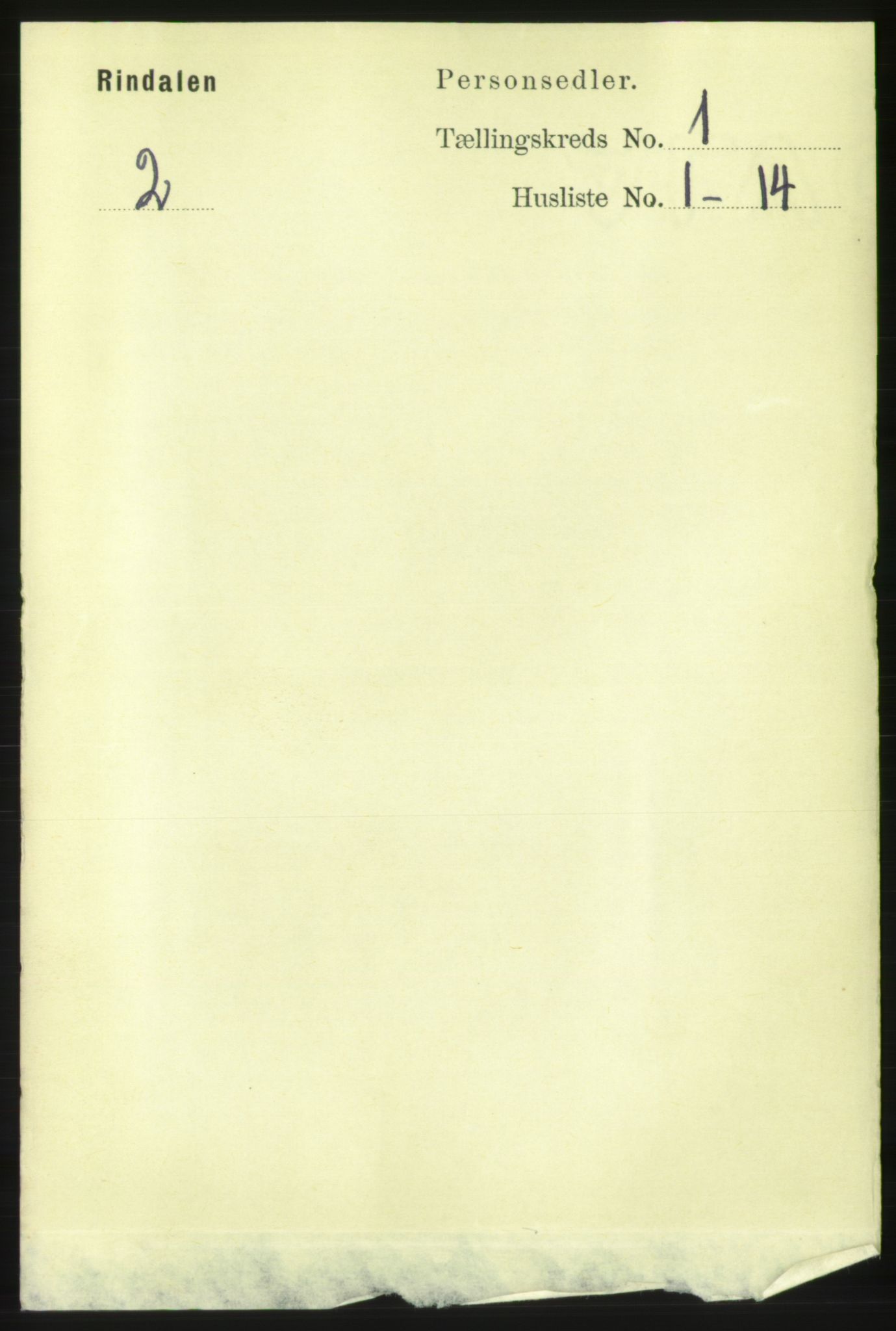 RA, 1891 census for 1567 Rindal, 1891, p. 39