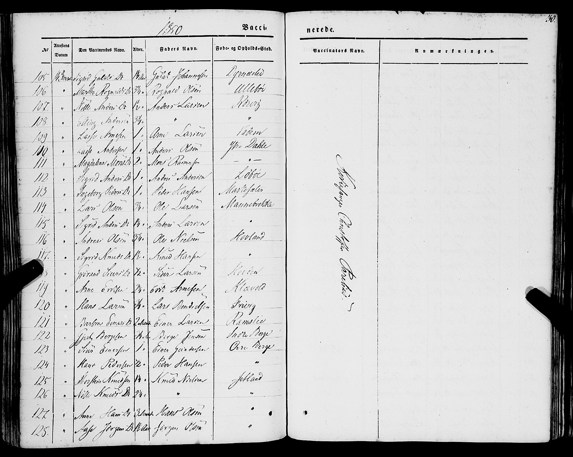 Lavik sokneprestembete, AV/SAB-A-80901: Parish register (official) no. A 3, 1843-1863, p. 30