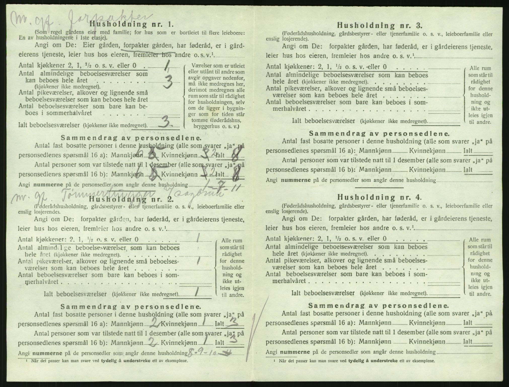 SAKO, 1920 census for Hedrum, 1920, p. 1458