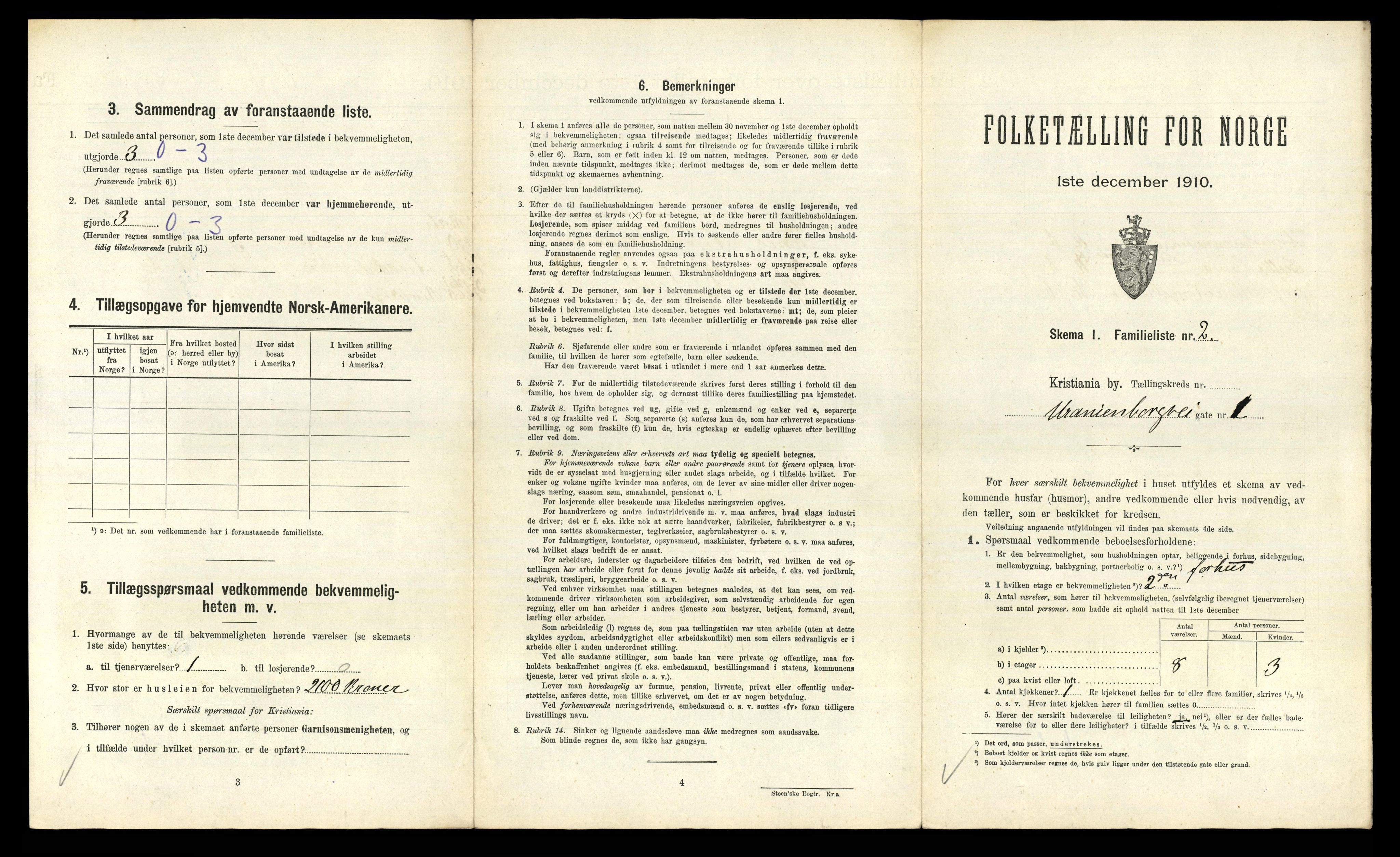 RA, 1910 census for Kristiania, 1910, p. 115463