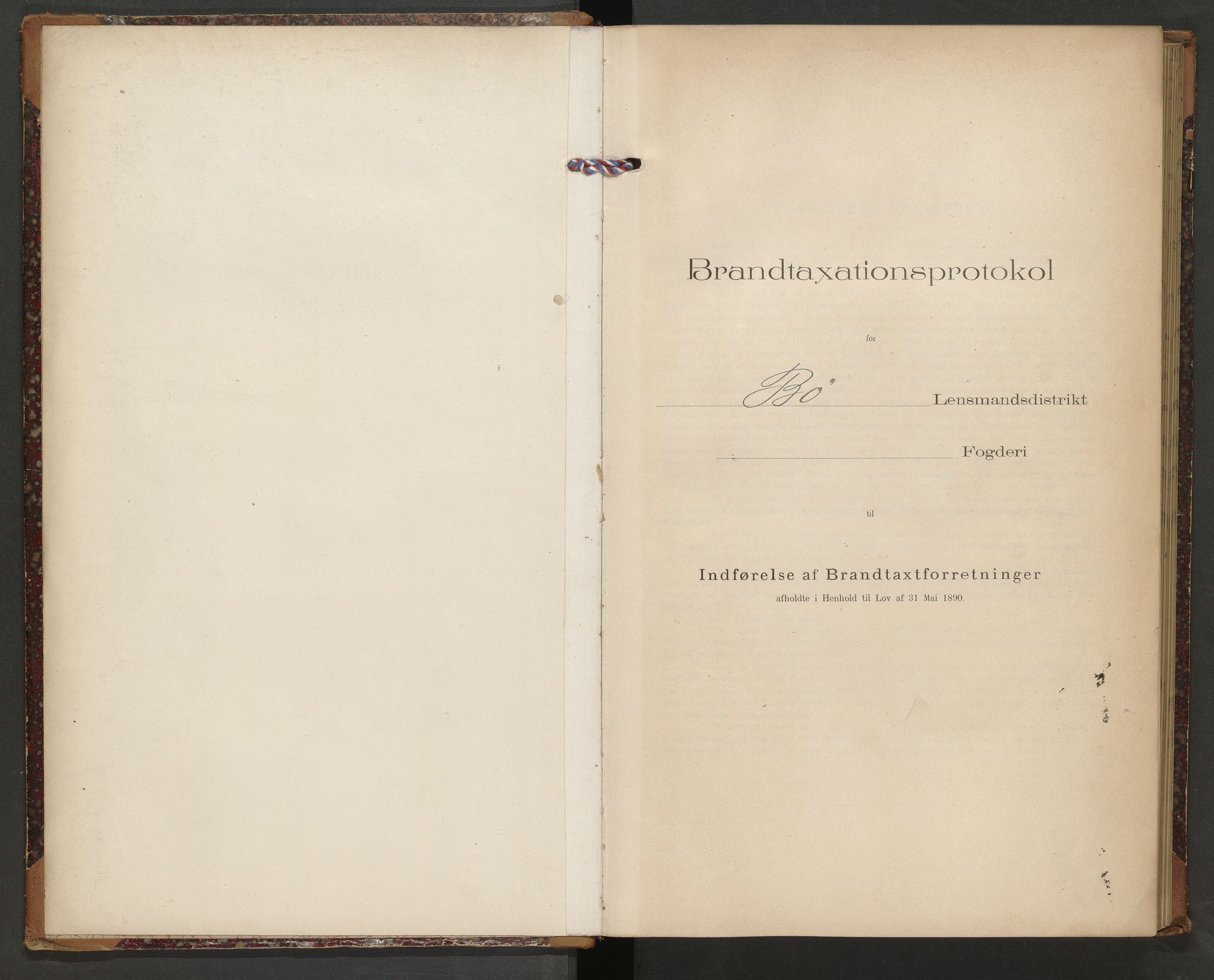 Bø lensmannskontor, AV/SAKO-A-553/Y/Yb/Ybb/L0002: Skjematakstprotokoll, 1901-1905