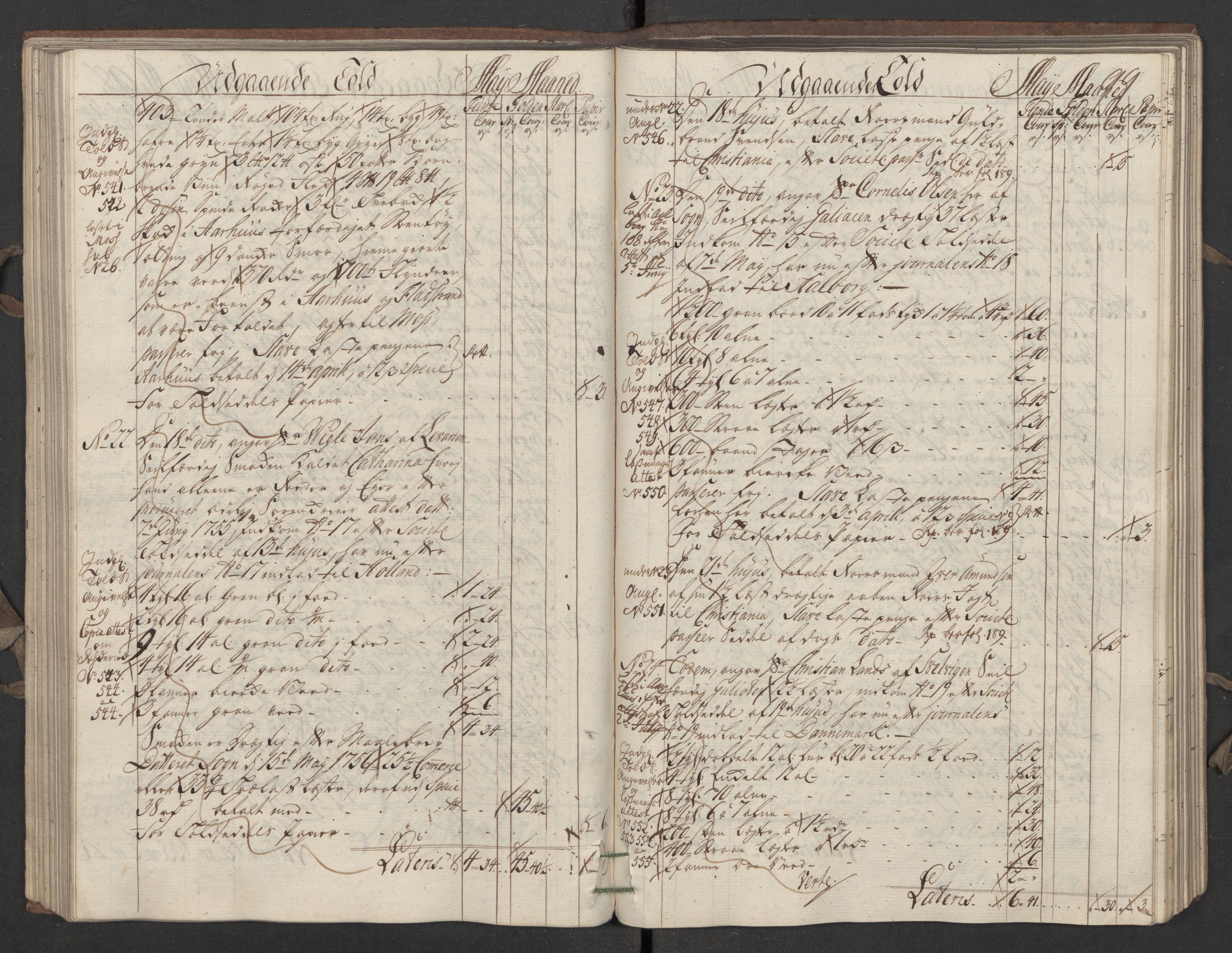 Generaltollkammeret, tollregnskaper, AV/RA-EA-5490/R05/L0027/0001: Tollregnskaper Moss, Son, Krokstad / Utgående hovedtollbok, 1756, p. 98b-99a