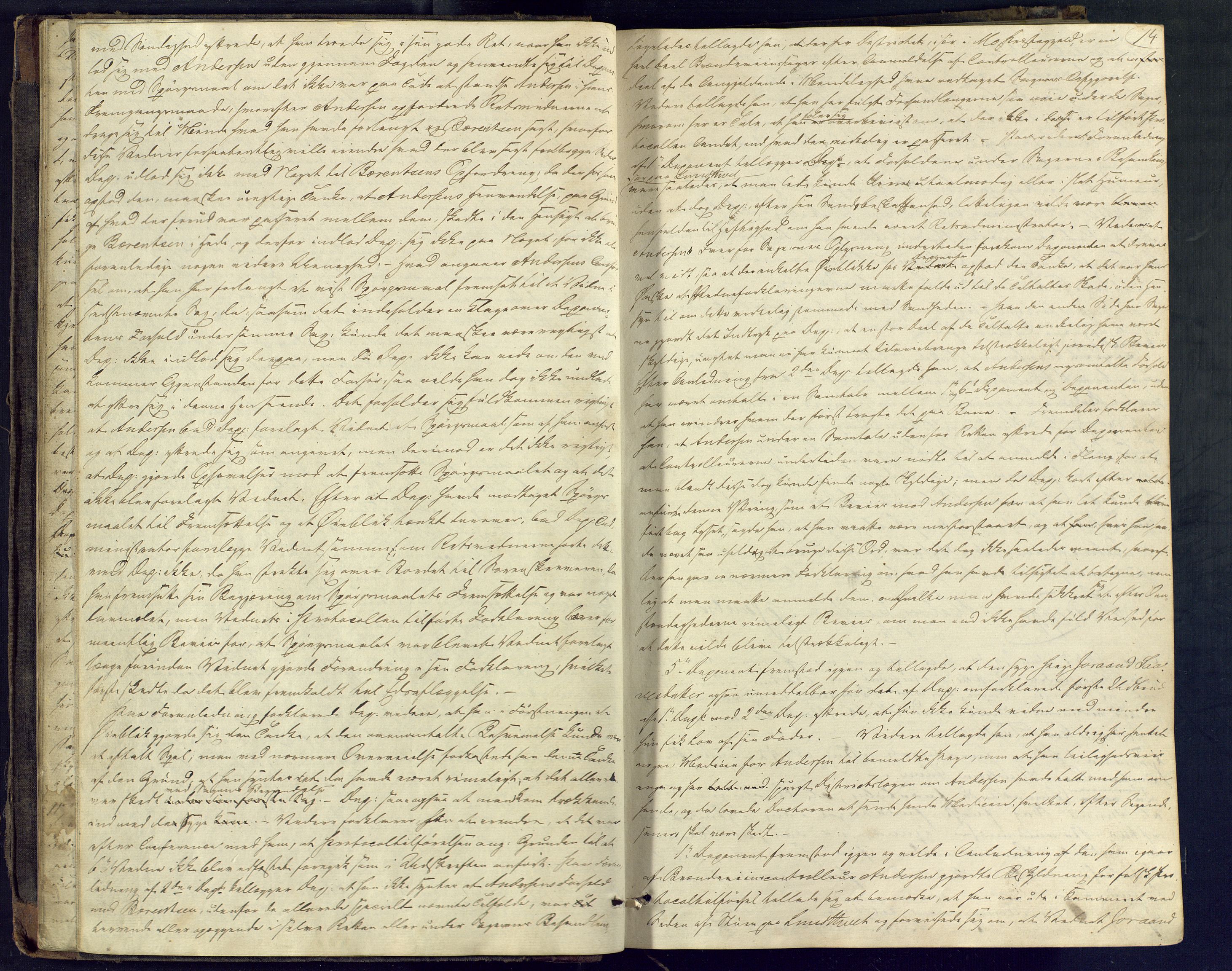 Vest-Telemark sorenskriveri, AV/SAKO-A-134/F/Fd/Fdb/L0006: Ekstrarettsprotokoll, 1853-1855, p. 14