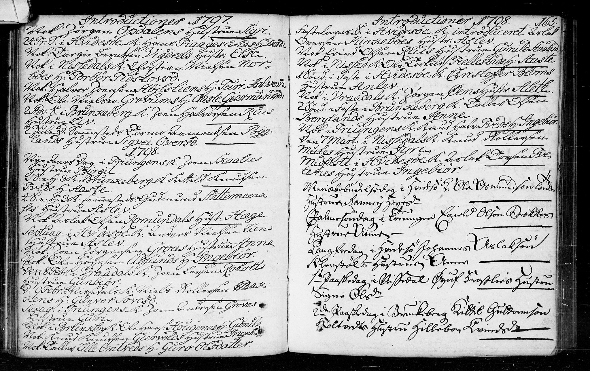 Kviteseid kirkebøker, SAKO/A-276/F/Fa/L0003: Parish register (official) no. I 3, 1787-1799, p. 165
