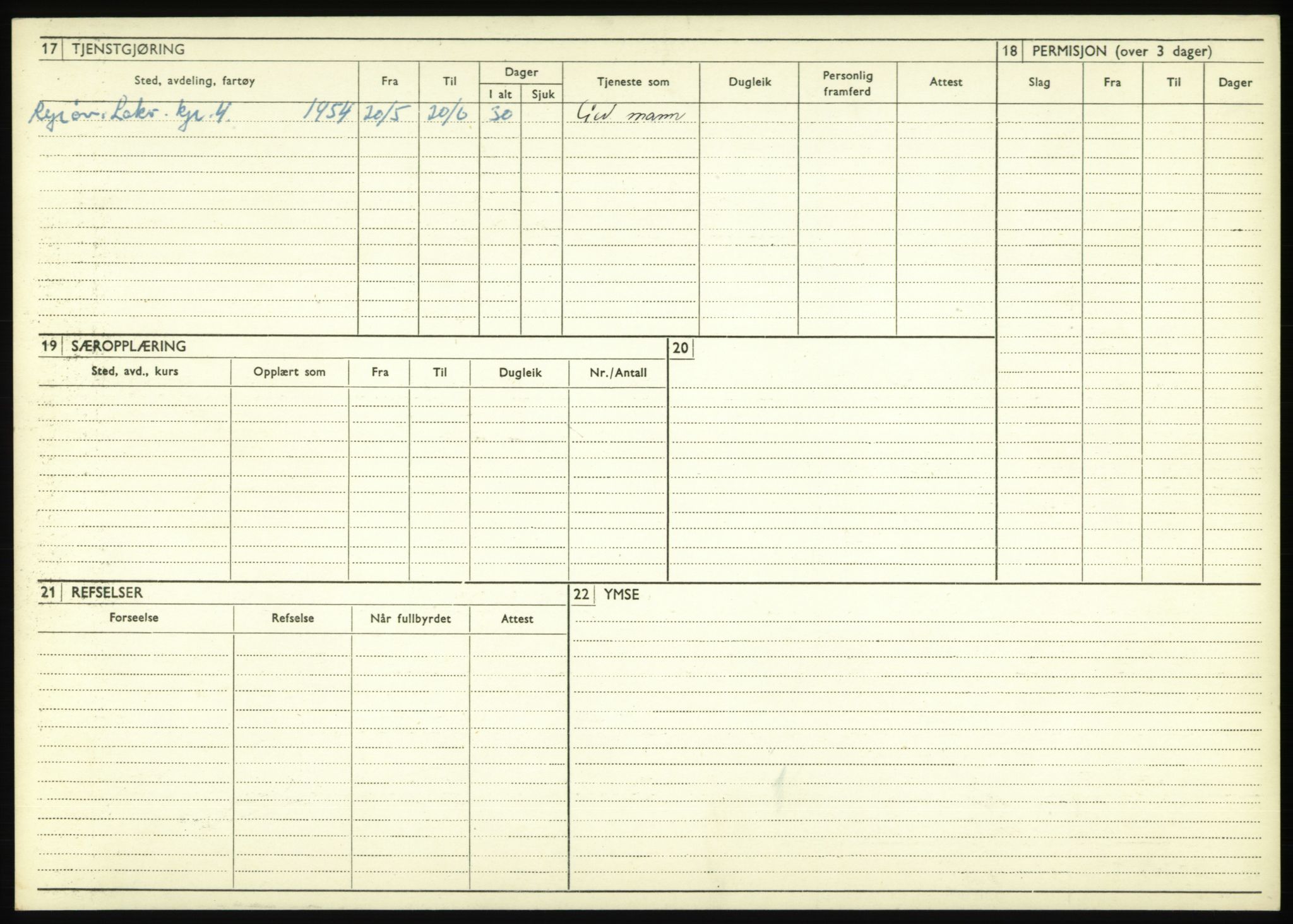 Forsvaret, Troms infanteriregiment nr. 16, AV/RA-RAFA-3146/P/Pa/L0017: Rulleblad for regimentets menige mannskaper, årsklasse 1933, 1933, p. 914