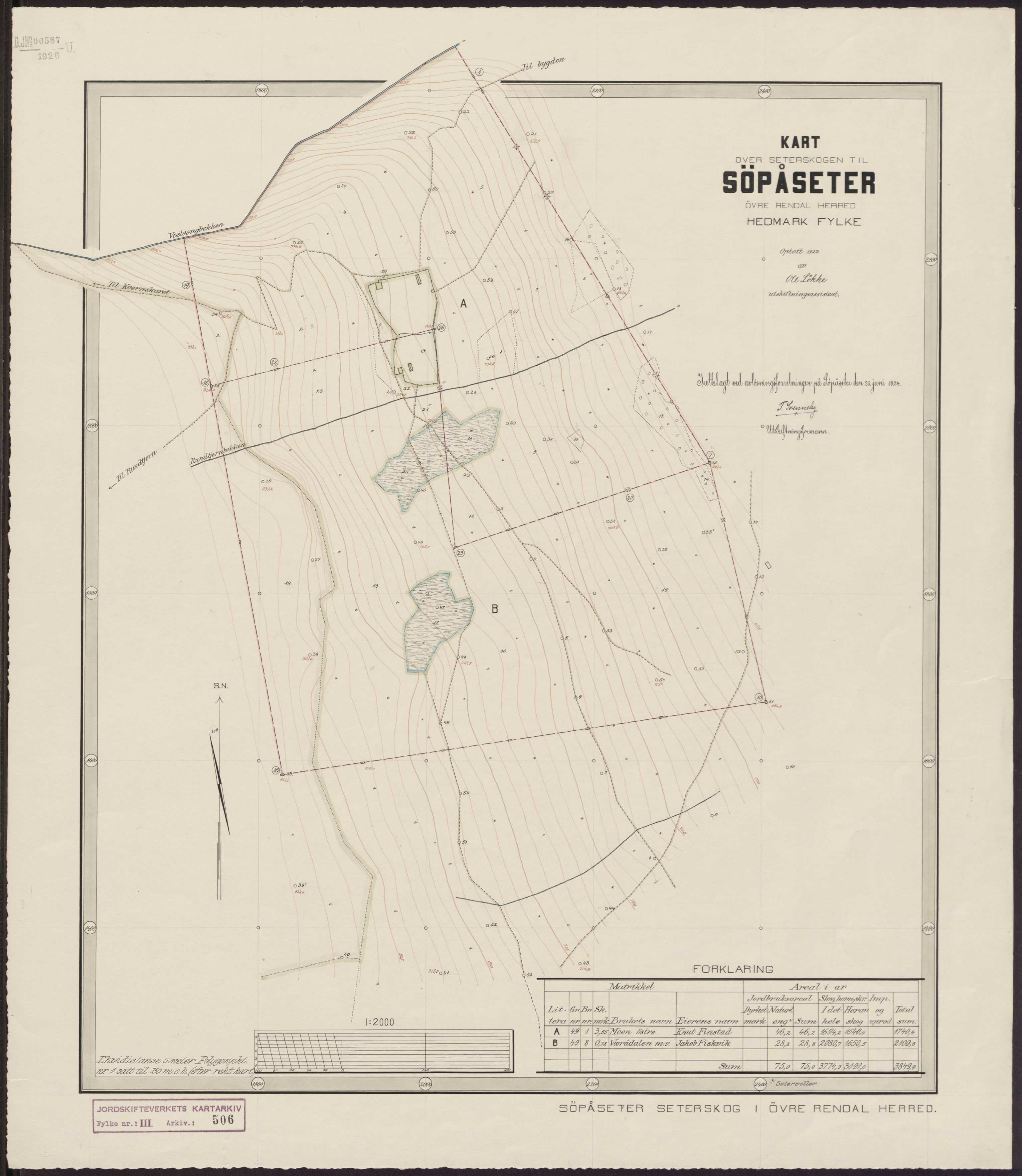 Jordskifteverkets kartarkiv, AV/RA-S-3929/T, 1859-1988, p. 829